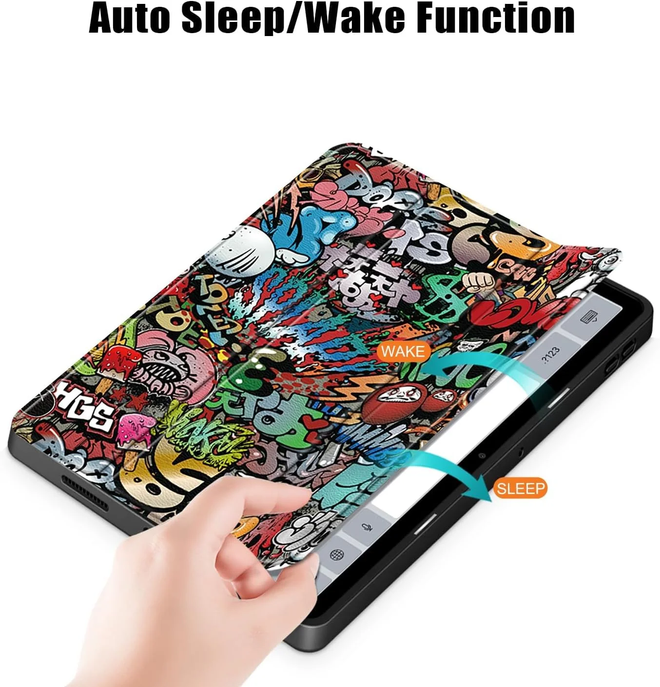 کیف محافظ NALACAL برای شیائومی Redmi Pad SE 11 اینچ 2023، کاور باریک هیبریدی [دارای جای قلم] کاور ضد ضربه با قاب پشتی شفاف برای شیائومی Redmi Pad SE طرح گرافیکی