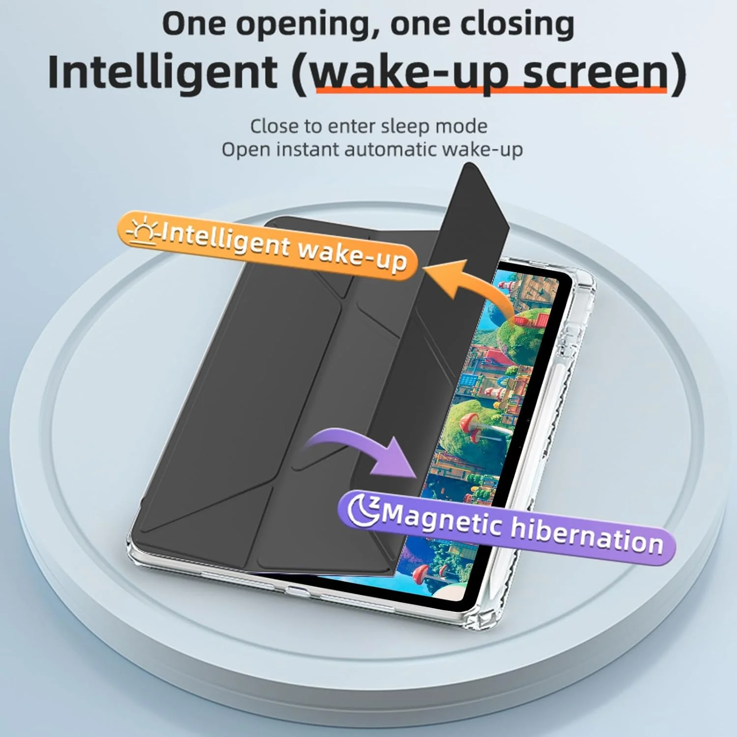 A-BEAUTY Case Compatible with Xiaomi Redmi Pad SE 11 Inch 2023 with Pen Holder, Shockproof Clear Cover, 6-in-1 Y-Shaped Trifold Stand, Auto Wake/Sleep, Black A-BEAUTY Case Compatible with Xiaomi Redmi Pad SE 11 Inch 2023 with Pen Holder, Shockproof Clear Cover, 6-in-1 Y-Shaped Trifold Stand, Auto Wake/Sleep, Black