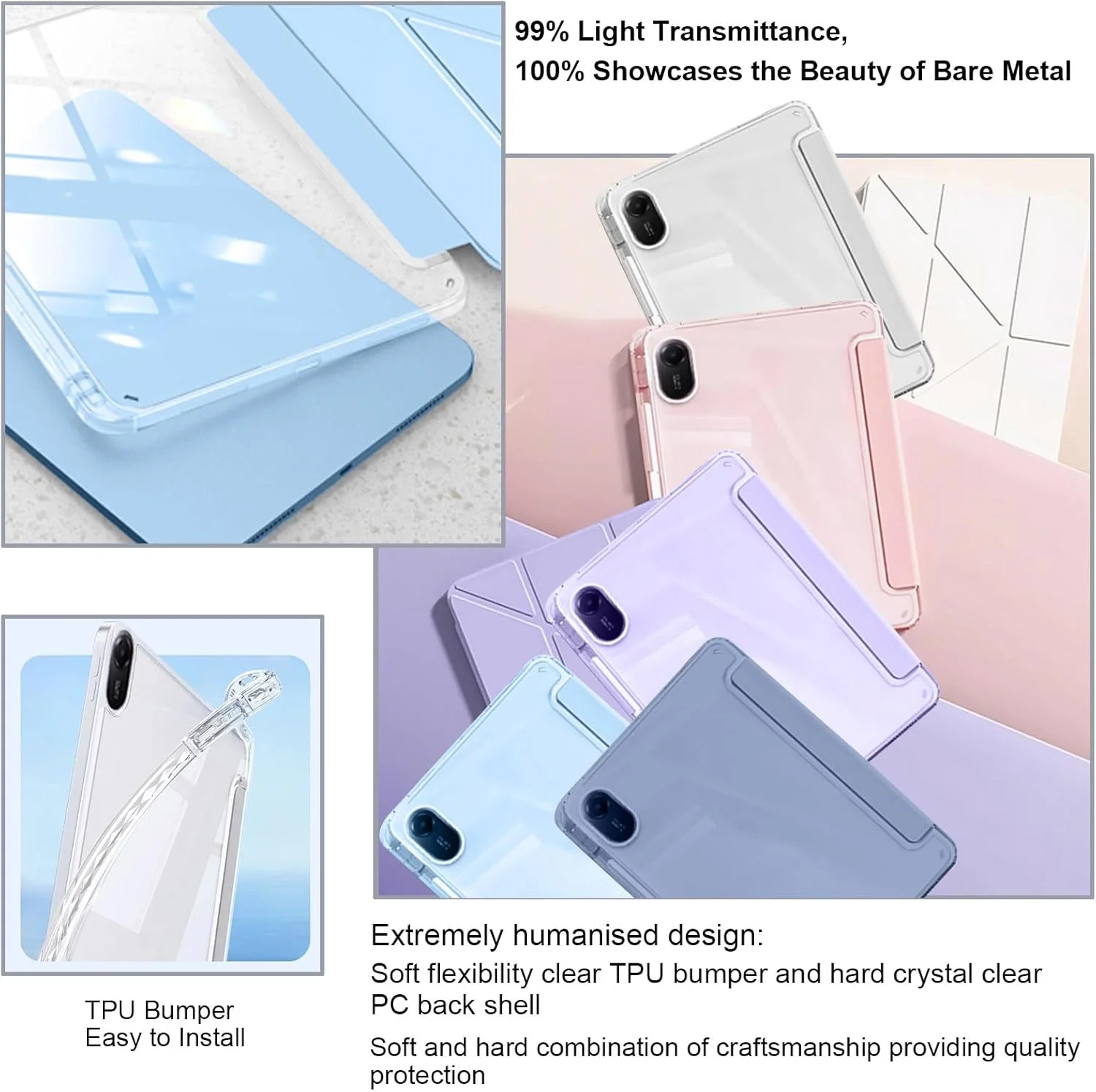A-BEAUTY Case Compatible with Xiaomi Redmi Pad SE 11 Inch 2023 with Pen Holder, Shockproof Clear Cover, 6-in-1 Y-Shaped Trifold Stand, Auto Wake/Sleep, Black A-BEAUTY Case Compatible with Xiaomi Redmi Pad SE 11 Inch 2023 with Pen Holder, Shockproof Clear Cover, 6-in-1 Y-Shaped Trifold Stand, Auto Wake/Sleep, Black