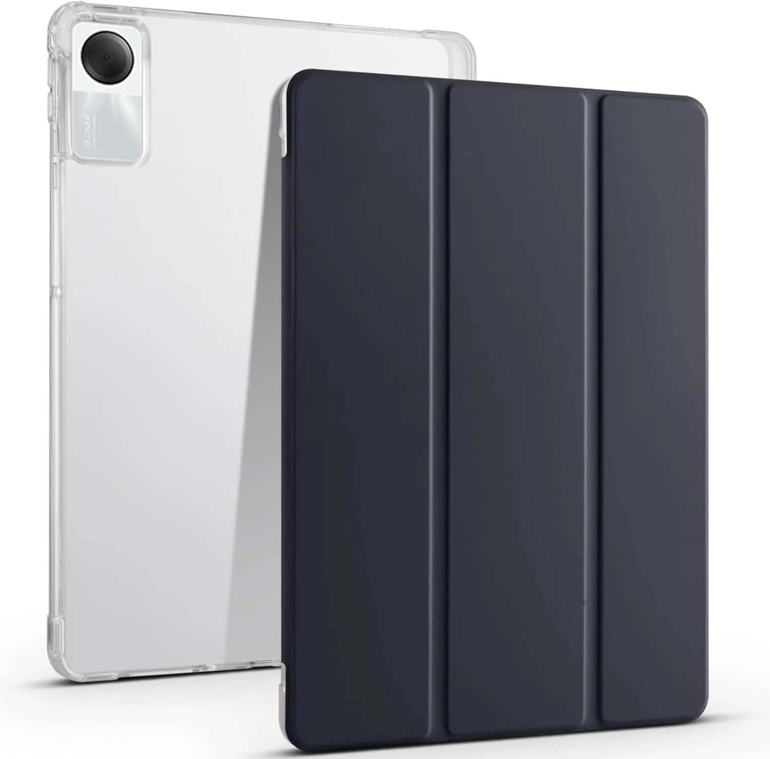 کاور نسلين سازگار با شیائومی Redmi Pad SE 11 اینچ 2023، کاور باریک و سبک TPU ضد ضربه با محافظ پشتی شفاف برای Redmi Pad SE 11" 2023 (مشکی)