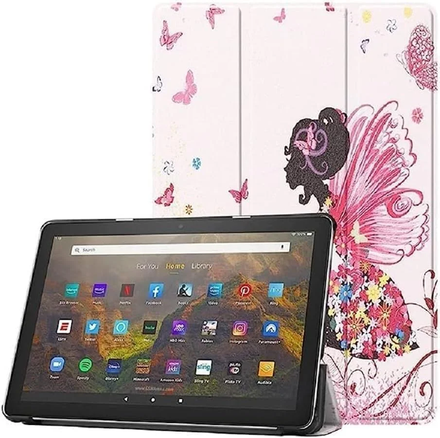 کاور ییمیکو مناسب برای شیائومی ردمی پد پرو/پوکو پد 12.1 اینچ، مدل تاشو سه لایه، باریک، سبک وزن، با روکش محافظ هوشمند و استند چند زاویه ای برای ردمی پد پرو/پوکو پد (طرح پروانه)