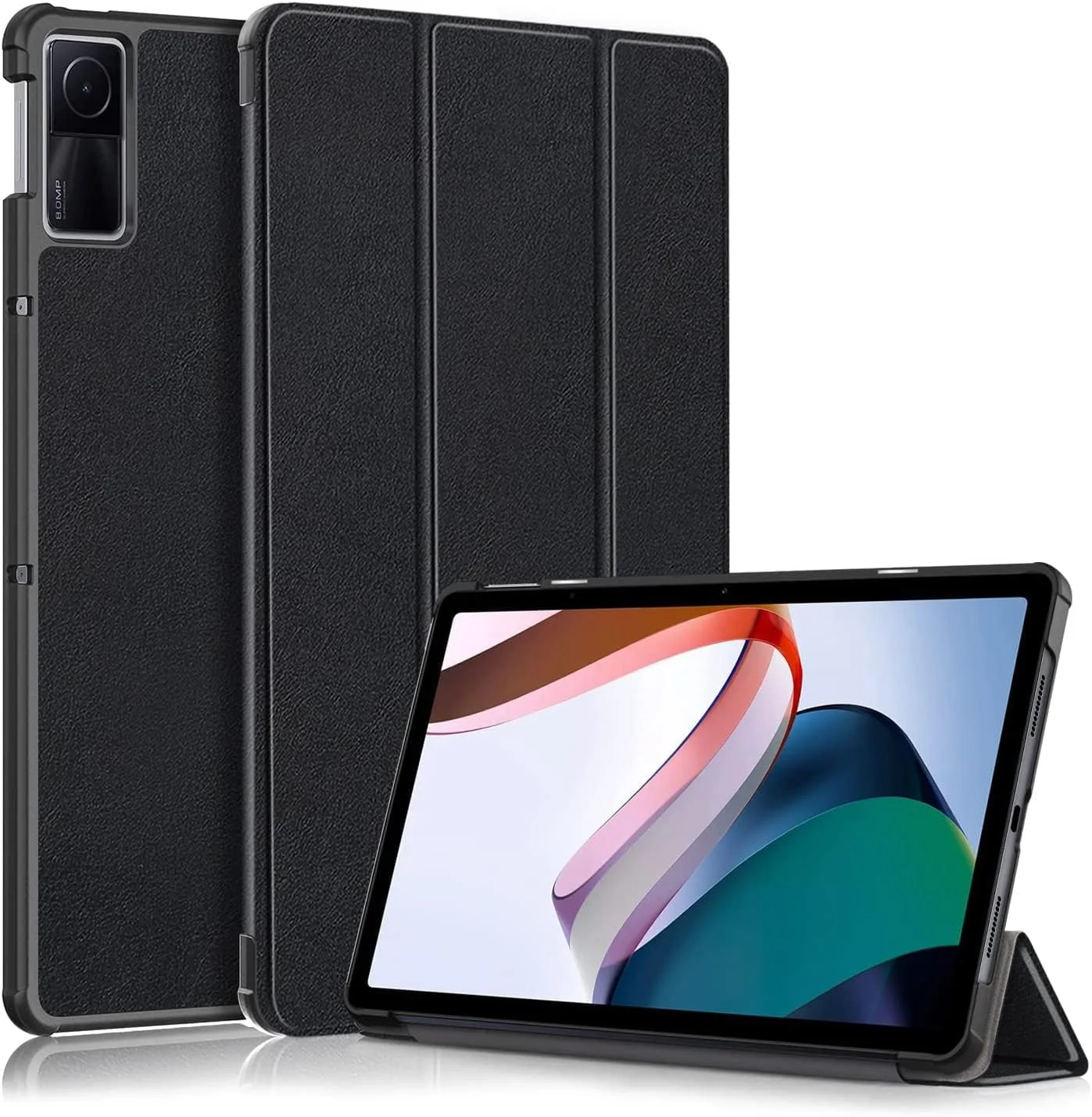 YIMICO Case for Xiaomi Redmi Pad 10.61 inch Released 2022, Tri fold Slim Lightweight Hard Shell Smart Protective Cover with Multi-Angle Stand (BLACK) YIMICO Case for Xiaomi Redmi Pad 10.61 inch Released 2022, Tri fold Slim Lightweight Hard Shell Smart Protective Cover with Multi-Angle Stand (BLACK)