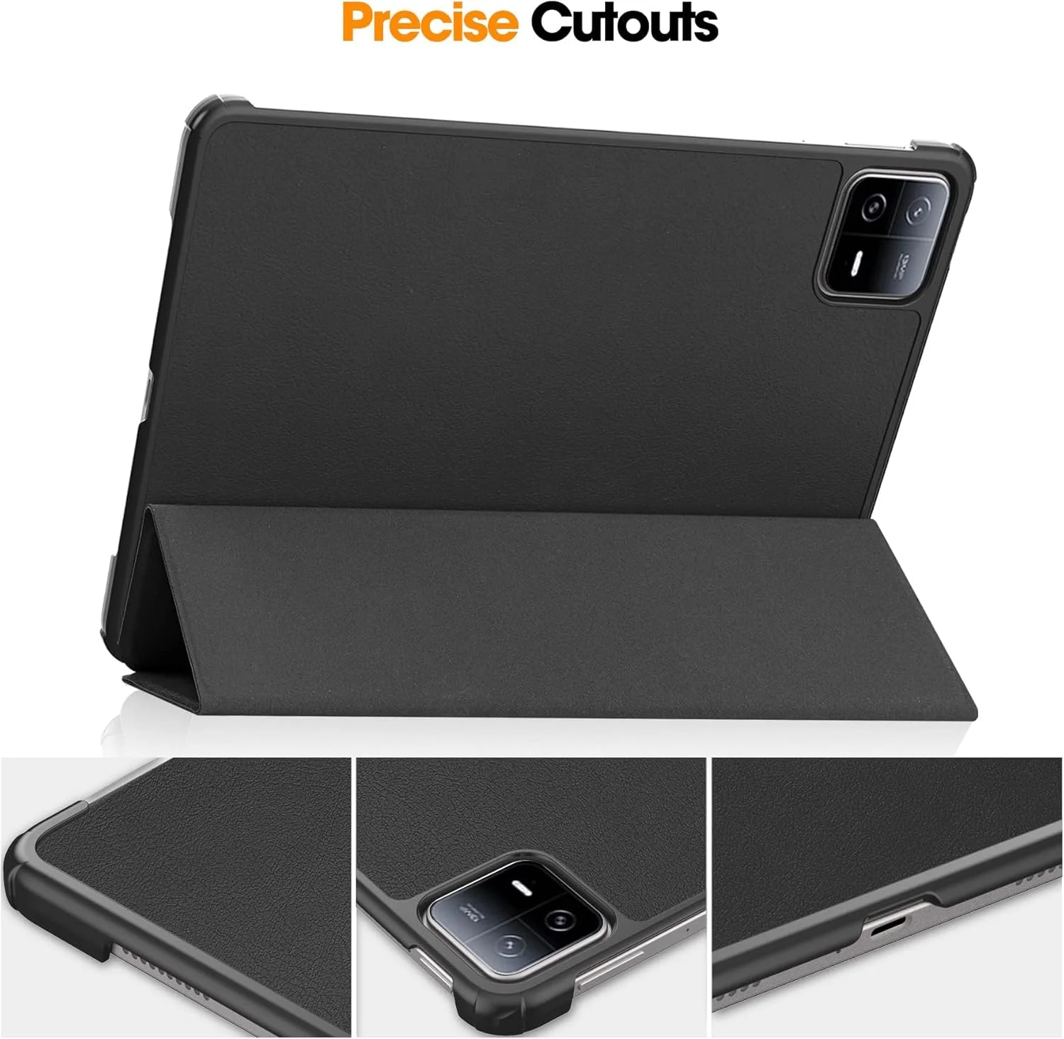 کیف محافظ تبلت شیاومی Mi Pad 6/ Mi Pad 6 Pro 11 اینچ 2023 مدل تاشو سه لایه هوشمند با قابلیت تنظیم زاویه دید، بدنه سخت و روکش چرمی هوشمند با قابلیت خواب/بیدار شدن خودکار و طراحی باریک (مشکی) کیف محافظ تبلت شیاومی Mi Pad 6/ Mi Pad 6 Pro 11 اینچ 2023 مدل تاشو سه لایه هوشمند با قابلیت تنظیم زاویه دید، بدنه سخت و روکش چرمی هوشمند با قابلیت خواب/بیدار شدن خودکار و طراحی باریک (مشکی)