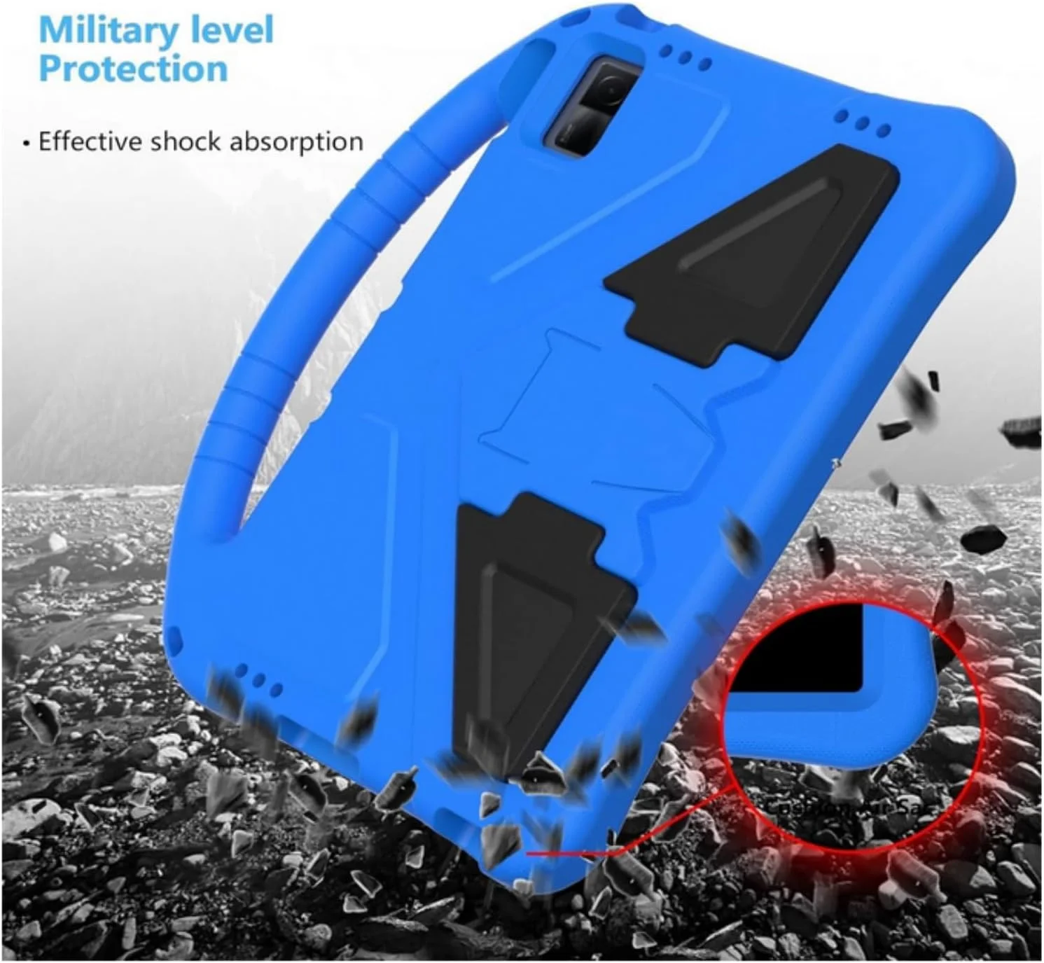 SKEIDO For Xiaomi Redmi Pad SE 11-Inch (2023) EVA Foam Lightweight Shockproof Duarable Tablet Cover with Handle Bracket Protection Case For Children Firendly (Blue) SKEIDO For Xiaomi Redmi Pad SE 11-Inch (2023) EVA Foam Lightweight Shockproof Duarable Tablet Cover with Handle Bracket Protection Case For Children Firendly (Blue)