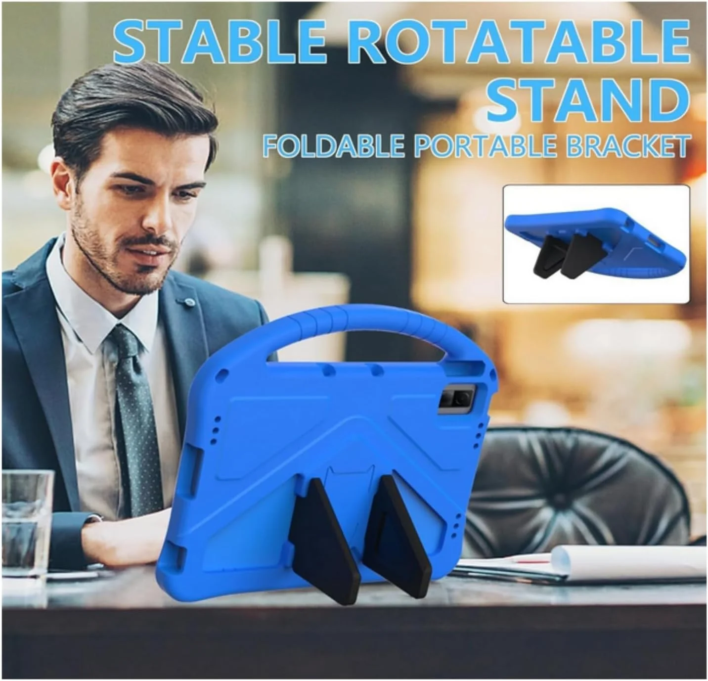 SKEIDO For Xiaomi Redmi Pad SE 11-Inch (2023) EVA Foam Lightweight Shockproof Duarable Tablet Cover with Handle Bracket Protection Case For Children Firendly (Blue) SKEIDO For Xiaomi Redmi Pad SE 11-Inch (2023) EVA Foam Lightweight Shockproof Duarable Tablet Cover with Handle Bracket Protection Case For Children Firendly (Blue)