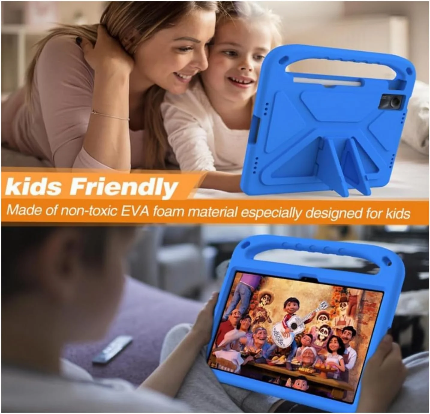 SKEIDO For Xiaomi Redmi Pad SE 11-Inch (2023) EVA Foam Lightweight Shockproof Duarable Tablet Cover with Handle Bracket Protection Case For Children Firendly (Blue) SKEIDO For Xiaomi Redmi Pad SE 11-Inch (2023) EVA Foam Lightweight Shockproof Duarable Tablet Cover with Handle Bracket Protection Case For Children Firendly (Blue)