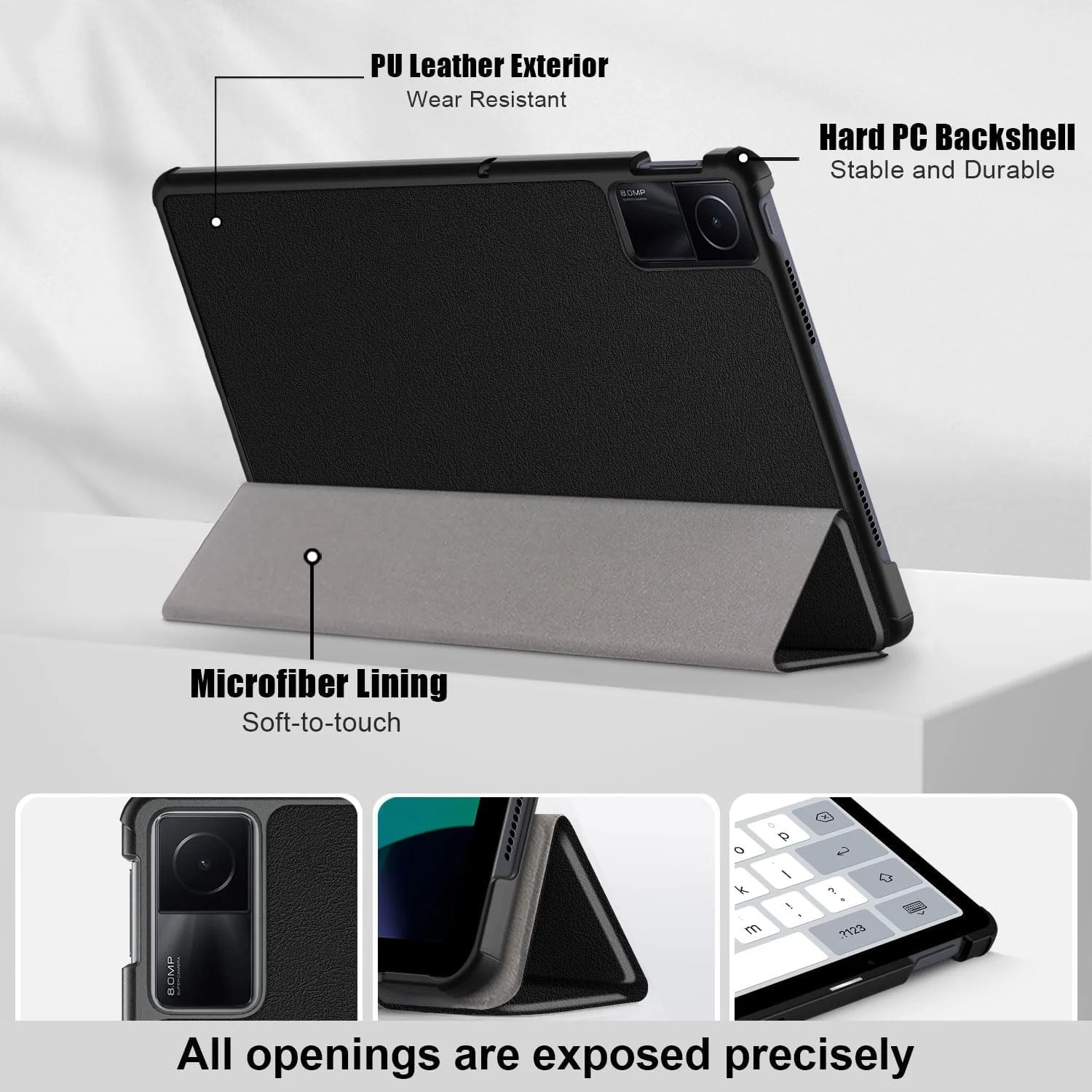 کیف تبلت شیائومی Redmi Pad SE 11 اینچ (مدل 2023)، کاور تاشو 11 اینچی با استند، کاور سه تایی سفارشی، حالت خواب/بیدار خودکار، کیف تبلت باریک و سبک، کیف چرمی PU برای شیائومی Redmi Pad SE 2023 کیف تبلت شیائومی Redmi Pad SE 11 اینچ (مدل 2023)، کاور تاشو 11 اینچی با استند، کاور سه تایی سفارشی، حالت خواب/بیدار خودکار، کیف تبلت باریک و سبک، کیف چرمی PU برای شیائومی Redmi Pad SE 2023
