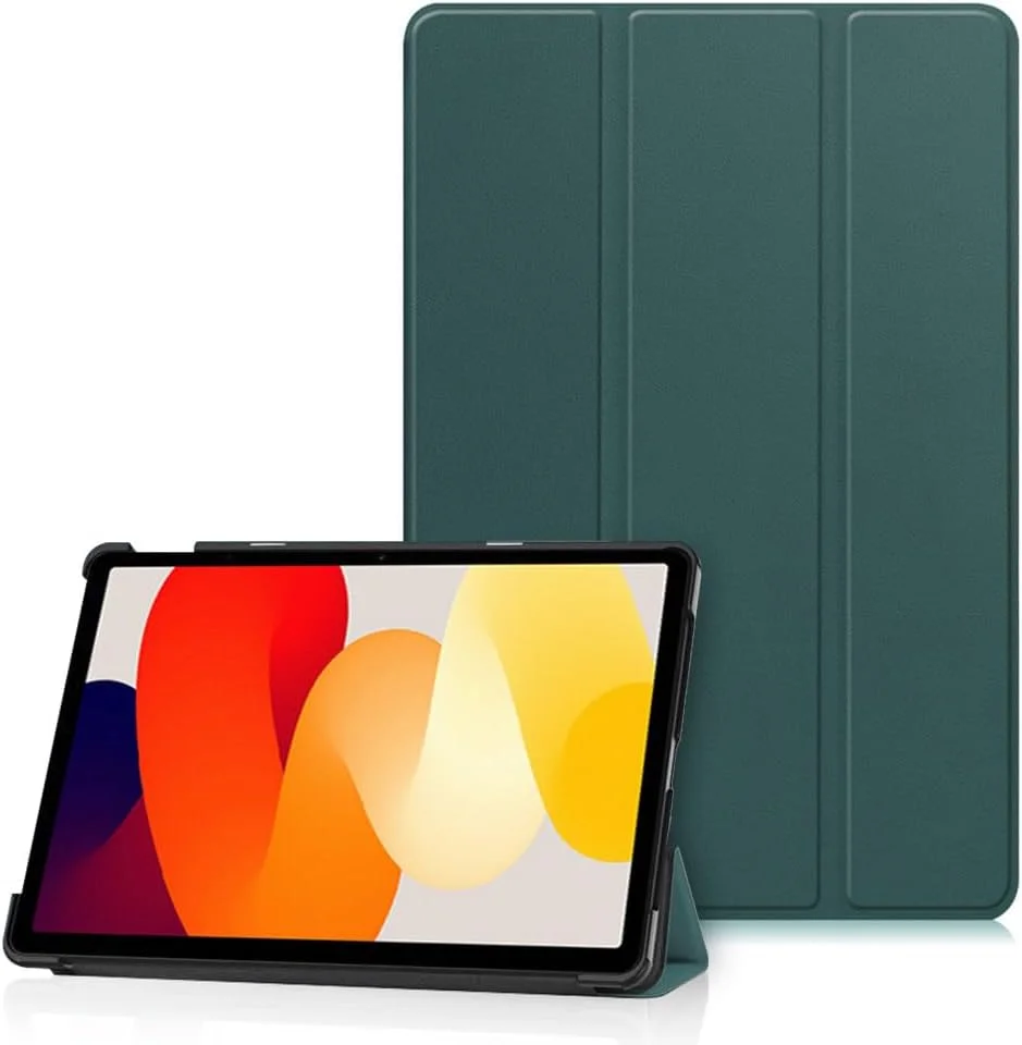 کیف محافظ T Tersely مناسب برای شیائومی Redmi Pad SE 11 اینچ (نسخه 2023)، باریک و محافظ با پوشش هوشمند سخت و پایه چند زاویه ای با طراحی سه تایی که کاملاً با Redmi Pad SE شما سازگار است (سبز) کیف محافظ T Tersely مناسب برای شیائومی Redmi Pad SE 11 اینچ (نسخه 2023)، باریک و محافظ با پوشش هوشمند سخت و پایه چند زاویه ای با طراحی سه تایی که کاملاً با Redmi Pad SE شما سازگار است (سبز)