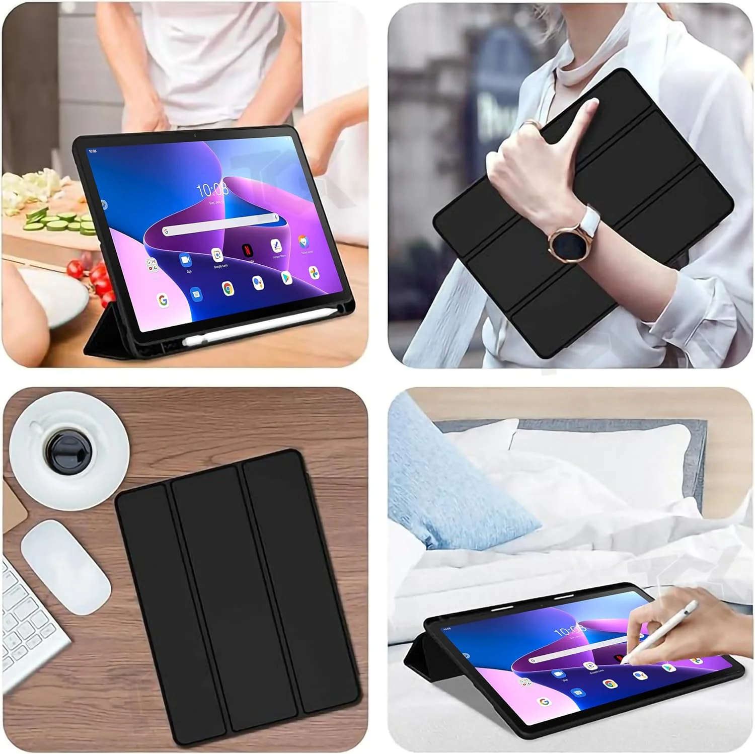 کاور هوشمند تاشو TGK با جای قلم و استند برای تبلت لنوو تب M10 پلاس نسل 3 با صفحه نمایش 10.6 اینچی مدل TB125FU TB128XU - مشکی کاور هوشمند تاشو TGK با جای قلم و استند برای تبلت لنوو تب M10 پلاس نسل 3 با صفحه نمایش 10.6 اینچی مدل TB125FU TB128XU - مشکی