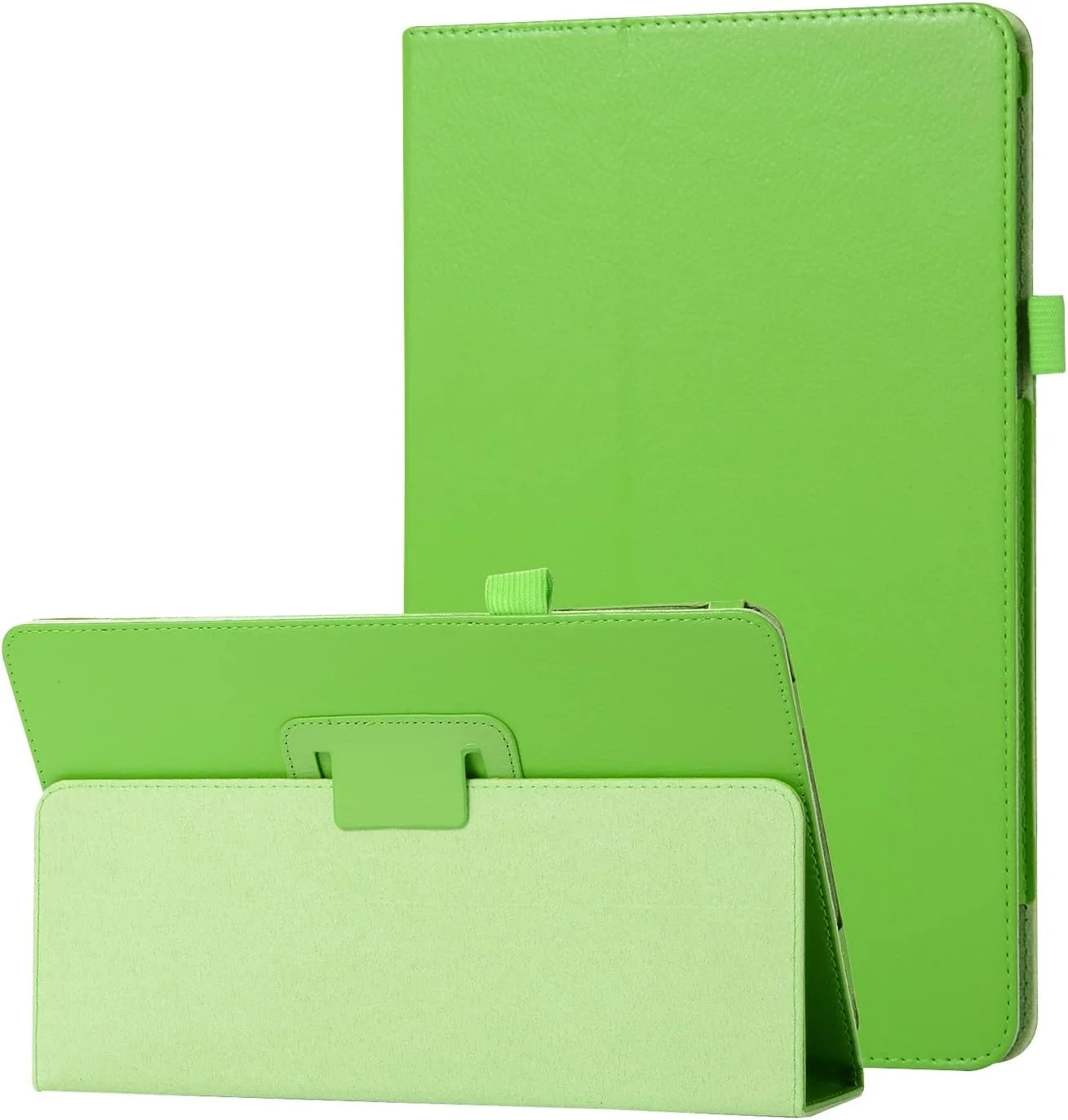 bigcgreen Tablet Protection Texture Leather Tablet Case Compatible with Lenovo Tab 8504 Slim Folding Stand Folio Protector Shockproof Back Cover with Holder tablet accessory(Green)