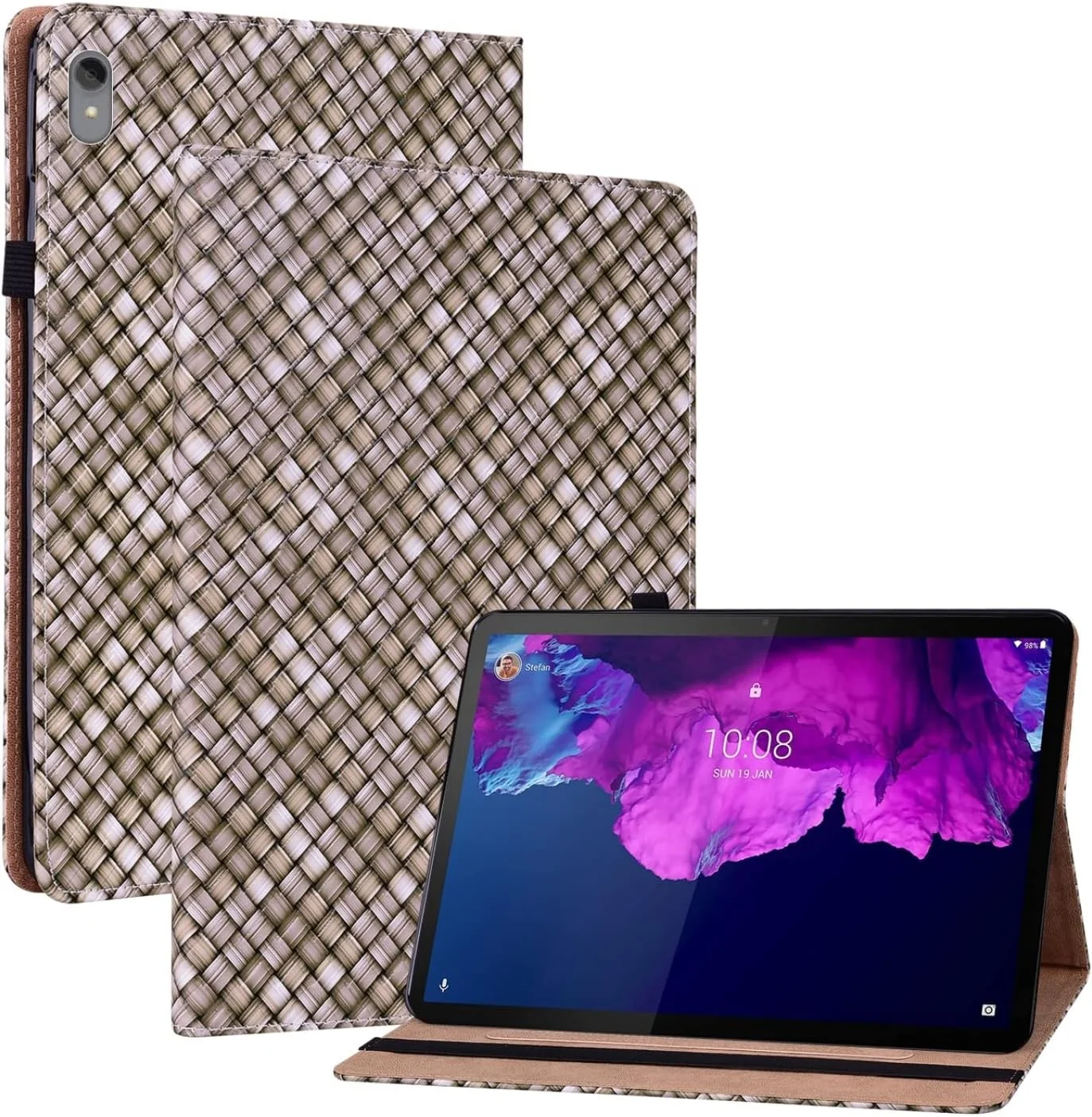 کاور تبلت چرمی بافت رنگی SHIHUI برای لنوو تب P11 TB-J606F به همراه هولدر (مشکی)(رنگین کمانی)(قهوه ای) و غیره (رنگ: قهوه ای) کاور تبلت چرمی بافت رنگی SHIHUI برای لنوو تب P11 TB-J606F به همراه هولدر (مشکی)(رنگین کمانی)(قهوه ای) و غیره (رنگ: قهوه ای)