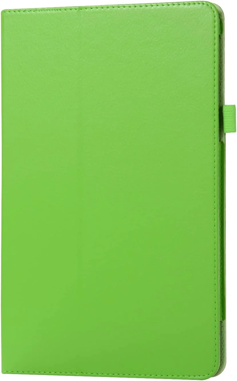 bigcgreen Tablet Protection Texture Leather Tablet Case Compatible with Lenovo Tab 8504 Slim Folding Stand Folio Protector Shockproof Back Cover with Holder tablet accessory(Green)