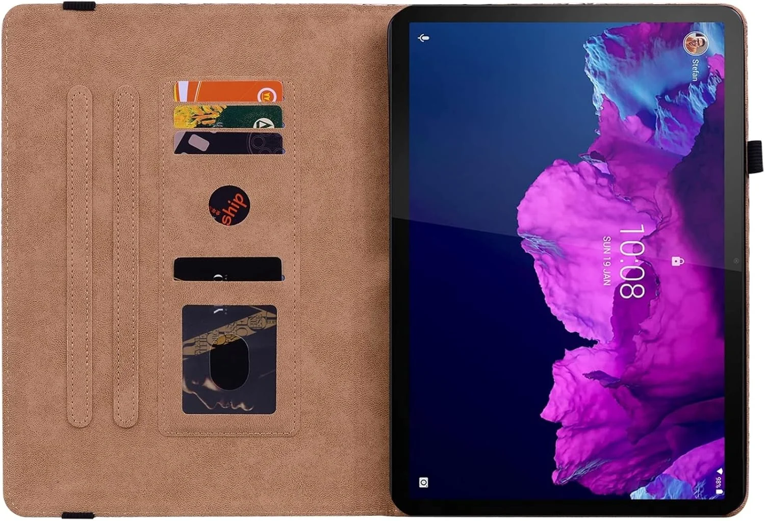 کاور تبلت چرمی بافت رنگی SHIHUI برای لنوو تب P11 TB-J606F به همراه هولدر (مشکی)(رنگین کمانی)(قهوه ای) و غیره (رنگ: قهوه ای) کاور تبلت چرمی بافت رنگی SHIHUI برای لنوو تب P11 TB-J606F به همراه هولدر (مشکی)(رنگین کمانی)(قهوه ای) و غیره (رنگ: قهوه ای)