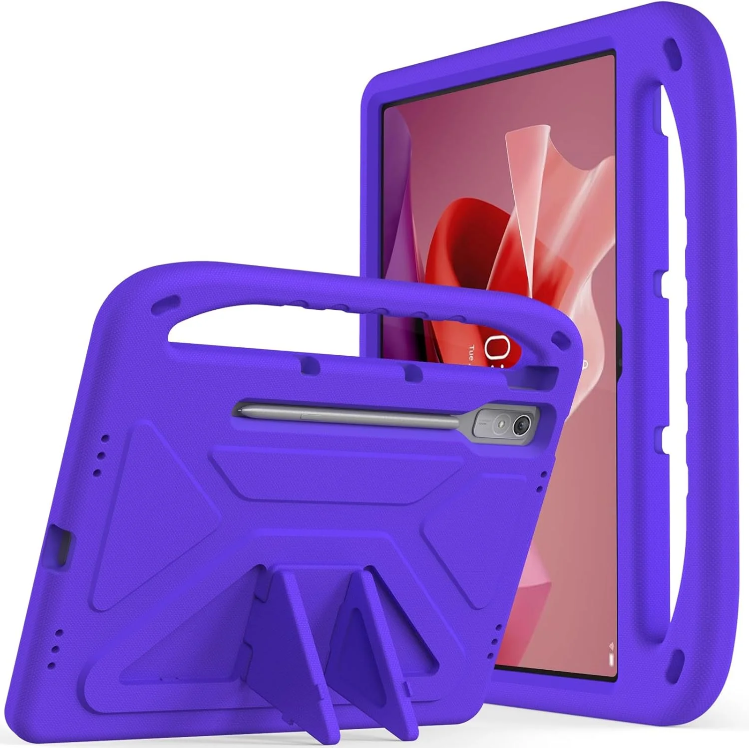 کیف تبلت سازگار با Lenovo Tab P12 (12.7") TB-370/TB-371، ضد ضربه، دارای دسته، EVA، نگهدارنده، کیف تبلت مقاوم برای کودکان، محافظ سبک وزن (بنفش) کیف تبلت سازگار با Lenovo Tab P12 (12.7") TB-370/TB-371، ضد ضربه، دارای دسته، EVA، نگهدارنده، کیف تبلت مقاوم برای کودکان، محافظ سبک وزن (بنفش)