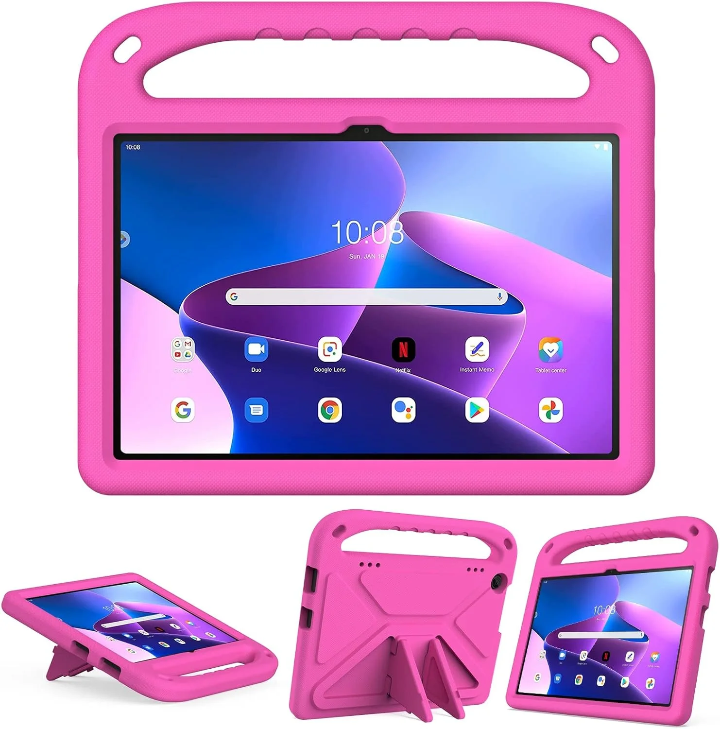 کیف تبلت سازگار با Lenovo Tab M10 نسل 3 10.1 اینچی TB328FU /TB328XU (2022)، جاذب ضربه، با دسته، EVA، نگهدارنده، کیف تبلت محکم برای کودکان، محافظ سبک وزن (رز قرمز) کیف تبلت سازگار با Lenovo Tab M10 نسل 3 10.1 اینچی TB328FU /TB328XU (2022)، جاذب ضربه، با دسته، EVA، نگهدارنده، کیف تبلت محکم برای کودکان، محافظ سبک وزن (رز قرمز)