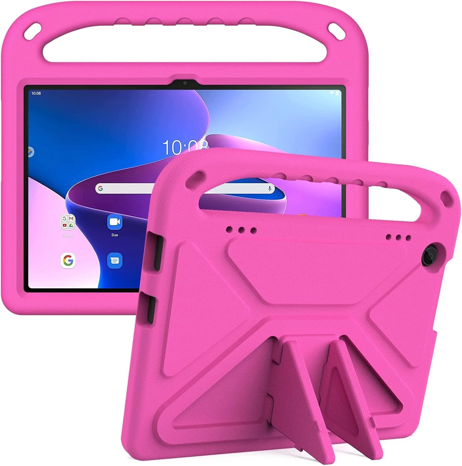 کیف تبلت سازگار با تبلت Lenovo Tab M10 نسل سوم 10.1 اینچی TB328FU /TB328XU (2022)، ضد ضربه، دارای دسته، EVA، نگهدارنده، کیف تبلت محکم برای کودکان، محافظ سبک وزن (قرمز گل رز) کیف تبلت سازگار با تبلت Lenovo Tab M10 نسل سوم 10.1 اینچی TB328FU /TB328XU (2022)، ضد ضربه، دارای دسته، EVA، نگهدارنده، کیف تبلت محکم برای کودکان، محافظ سبک وزن (قرمز گل رز)