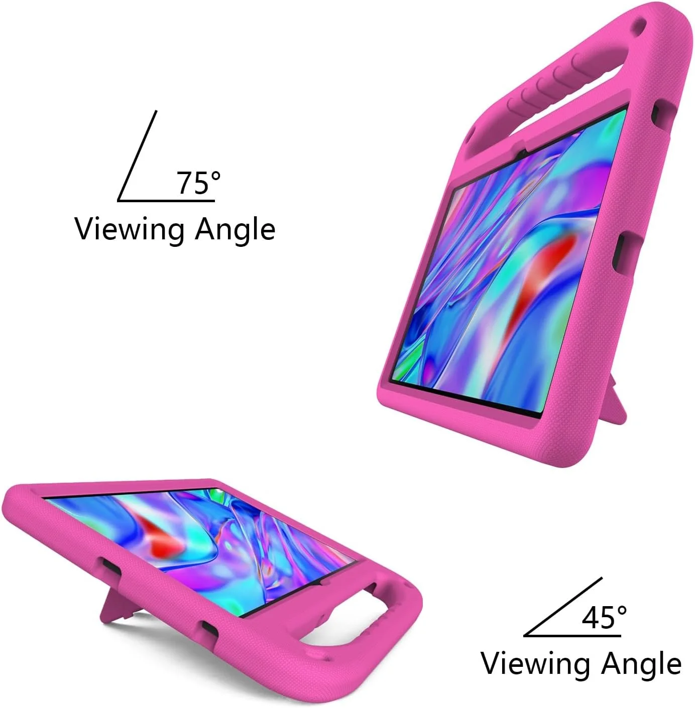 کیف تبلت سازگار با تبلت Lenovo Tab M10 Plus نسل 3، 10.6 اینچ 2022، ضد ضربه، با دسته، EVA، دارای هولدر، کیف تبلت محکم برای کودکان، محافظ سبک وزن (قرمز گل رز) کیف تبلت سازگار با تبلت Lenovo Tab M10 Plus نسل 3، 10.6 اینچ 2022، ضد ضربه، با دسته، EVA، دارای هولدر، کیف تبلت محکم برای کودکان، محافظ سبک وزن (قرمز گل رز)