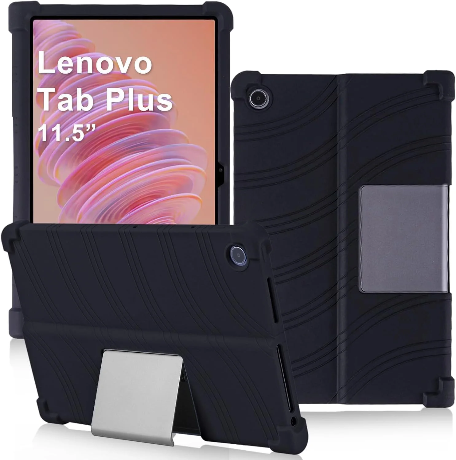 کاور سیلیکونی Junfire برای تبلت Lenovo Tab Plus 11.5 اینچ 2024 (TB351FU)، کاور مقاوم در برابر ضربه برای تبلت Lenovo Tab Plus (مدل TB351FU) به همراه استند - مشکی کاور سیلیکونی Junfire برای تبلت Lenovo Tab Plus 11.5 اینچ 2024 (TB351FU)، کاور مقاوم در برابر ضربه برای تبلت Lenovo Tab Plus (مدل TB351FU) به همراه استند - مشکی
