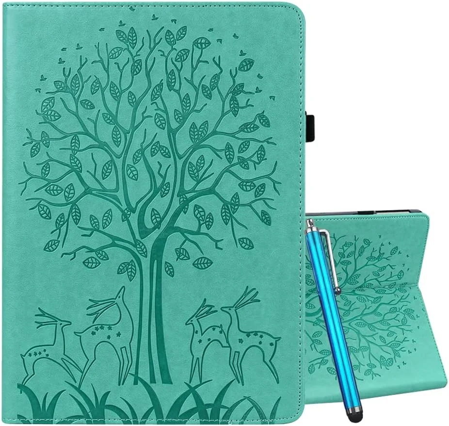 کیف تبلت لنوو تب M8 YEALLY، کاور چرمی کیف پول دار، محافظ تاشو کتابی با جای کارت و قلم، استند ویدئویی، روکش سیلیکونی TPU، سبز کیف تبلت لنوو تب M8 YEALLY، کاور چرمی کیف پول دار، محافظ تاشو کتابی با جای کارت و قلم، استند ویدئویی، روکش سیلیکونی TPU، سبز