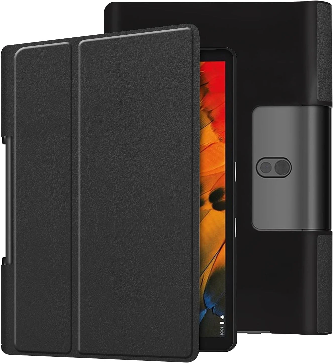 Tablet Protection Compatible with Lenovo Yoga Smart Tab 10.1 (YT-X705F) Tablet Case Lightweight Trifold Stand PC Hard Back Cover Protector Full-Body Rugged Shockproof Case tablet accessory(Black) Tablet Protection Compatible with Lenovo Yoga Smart Tab 10.1 (YT-X705F) Tablet Case Lightweight Trifold Stand PC Hard Back Cover Protector Full-Body Rugged Shockproof Case tablet accessory(Black)