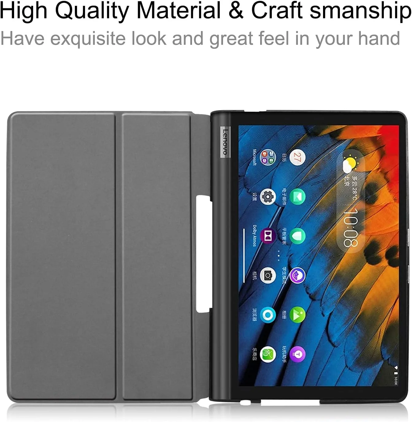 Tablet Protection Compatible with Lenovo Yoga Smart Tab 10.1 (YT-X705F) Tablet Case Lightweight Trifold Stand PC Hard Back Cover Protector Full-Body Rugged Shockproof Case tablet accessory(Black) Tablet Protection Compatible with Lenovo Yoga Smart Tab 10.1 (YT-X705F) Tablet Case Lightweight Trifold Stand PC Hard Back Cover Protector Full-Body Rugged Shockproof Case tablet accessory(Black)