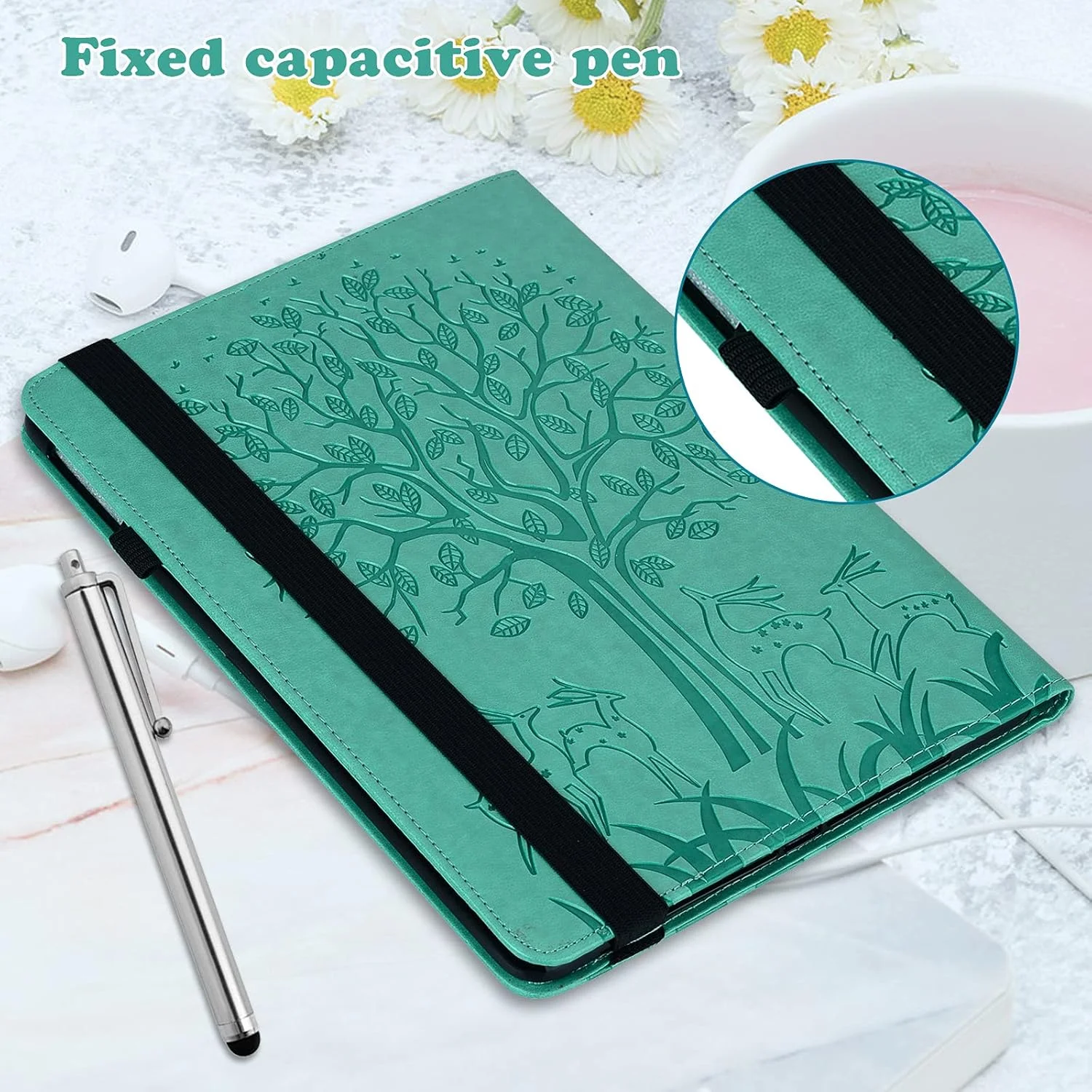 کیف تبلت لنوو تب M8 YEALLY، کاور چرمی کیف پول دار، محافظ تاشو کتابی با جای کارت و قلم، استند ویدئویی، روکش سیلیکونی TPU، سبز کیف تبلت لنوو تب M8 YEALLY، کاور چرمی کیف پول دار، محافظ تاشو کتابی با جای کارت و قلم، استند ویدئویی، روکش سیلیکونی TPU، سبز