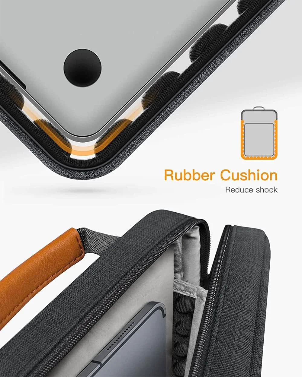 360° Protection Tablet Case Shoulder Bag for iPad Pro 11 M1 2021/2020, Air 4 10.9, 10.2 With Keyboard - Accessories Pocket, Carrying Sleeve for Pencil, Cables 360° Protection Tablet Case Shoulder Bag for iPad Pro 11 M1 2021/2020, Air 4 10.9, 10.2 With Keyboard - Accessories Pocket, Carrying Sleeve for Pencil, Cables