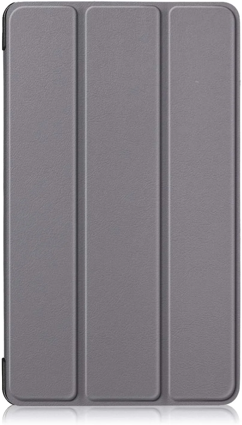 Grey The tower Slim Trifold Pu Leather Case for Lenovo Tab E7 TB-7104F 7" Tablet Shockproof Flip Cover Case for Lenovo Tab E7 2018 7" TB 7104F