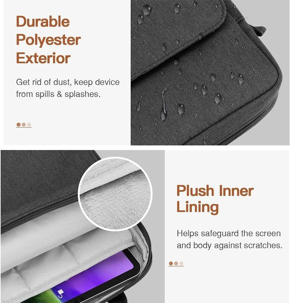 360° Protection Tablet Case Shoulder Bag for iPad Pro 11 M1 2021/2020, Air 4 10.9, 10.2 With Keyboard - Accessories Pocket, Carrying Sleeve for Pencil, Cables 360° Protection Tablet Case Shoulder Bag for iPad Pro 11 M1 2021/2020, Air 4 10.9, 10.2 With Keyboard - Accessories Pocket, Carrying Sleeve for Pencil, Cables