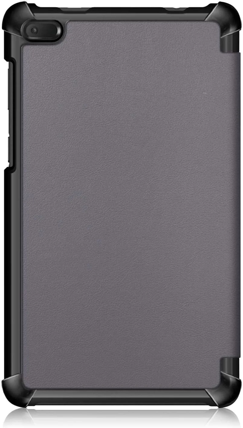 Grey The tower Slim Trifold Pu Leather Case for Lenovo Tab E7 TB-7104F 7" Tablet Shockproof Flip Cover Case for Lenovo Tab E7 2018 7" TB 7104F