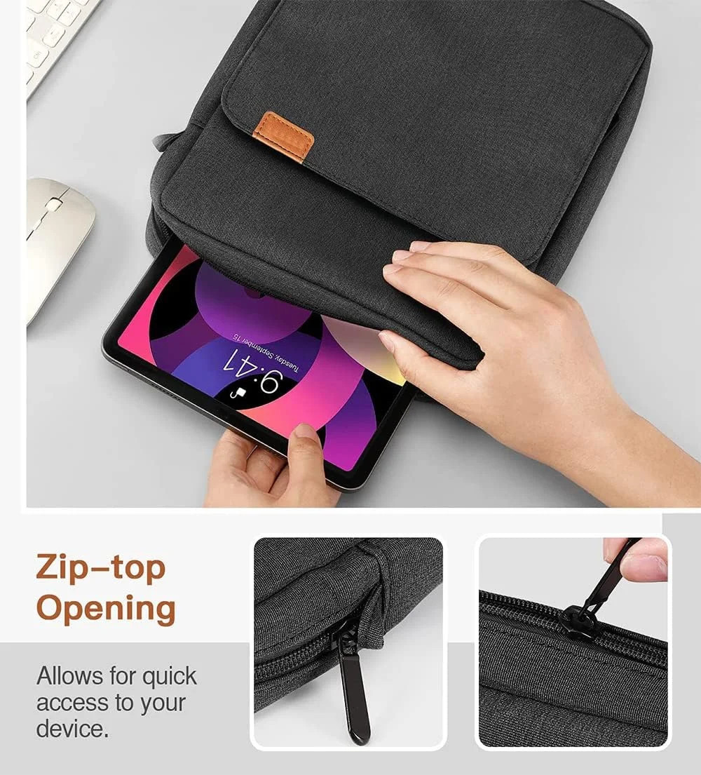 360° Protection Tablet Case Shoulder Bag for iPad Pro 11 M1 2021/2020, Air 4 10.9, 10.2 With Keyboard - Accessories Pocket, Carrying Sleeve for Pencil, Cables 360° Protection Tablet Case Shoulder Bag for iPad Pro 11 M1 2021/2020, Air 4 10.9, 10.2 With Keyboard - Accessories Pocket, Carrying Sleeve for Pencil, Cables