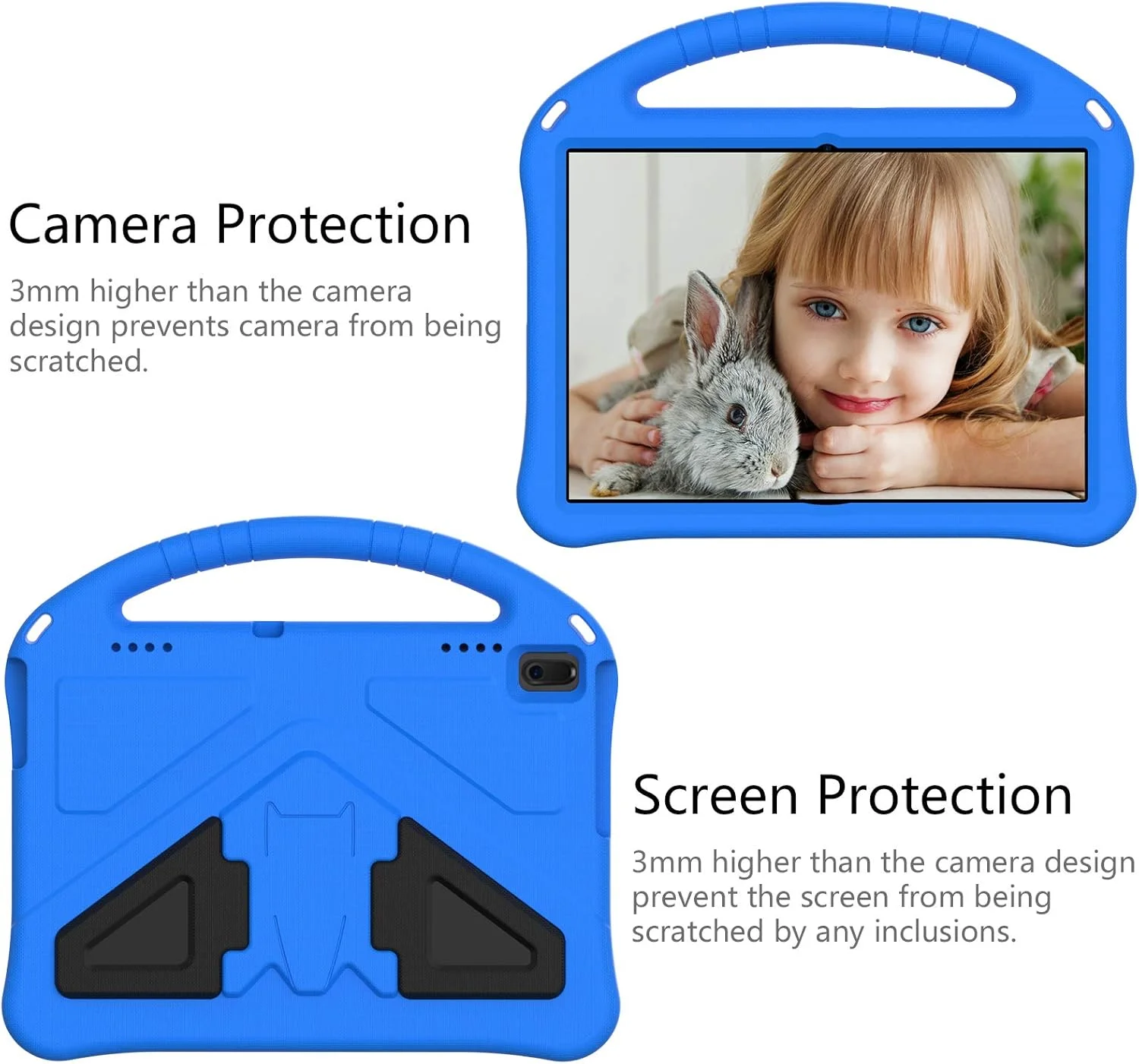 کاور تبلت ZORSOME برای تبلت Lenovo Tab E10 کودکان، کاور محافظ بادوام، سبک وزن، EVA ضد ضربه با دسته و استند برای Lenovo Tab E10 (TB-X104F)