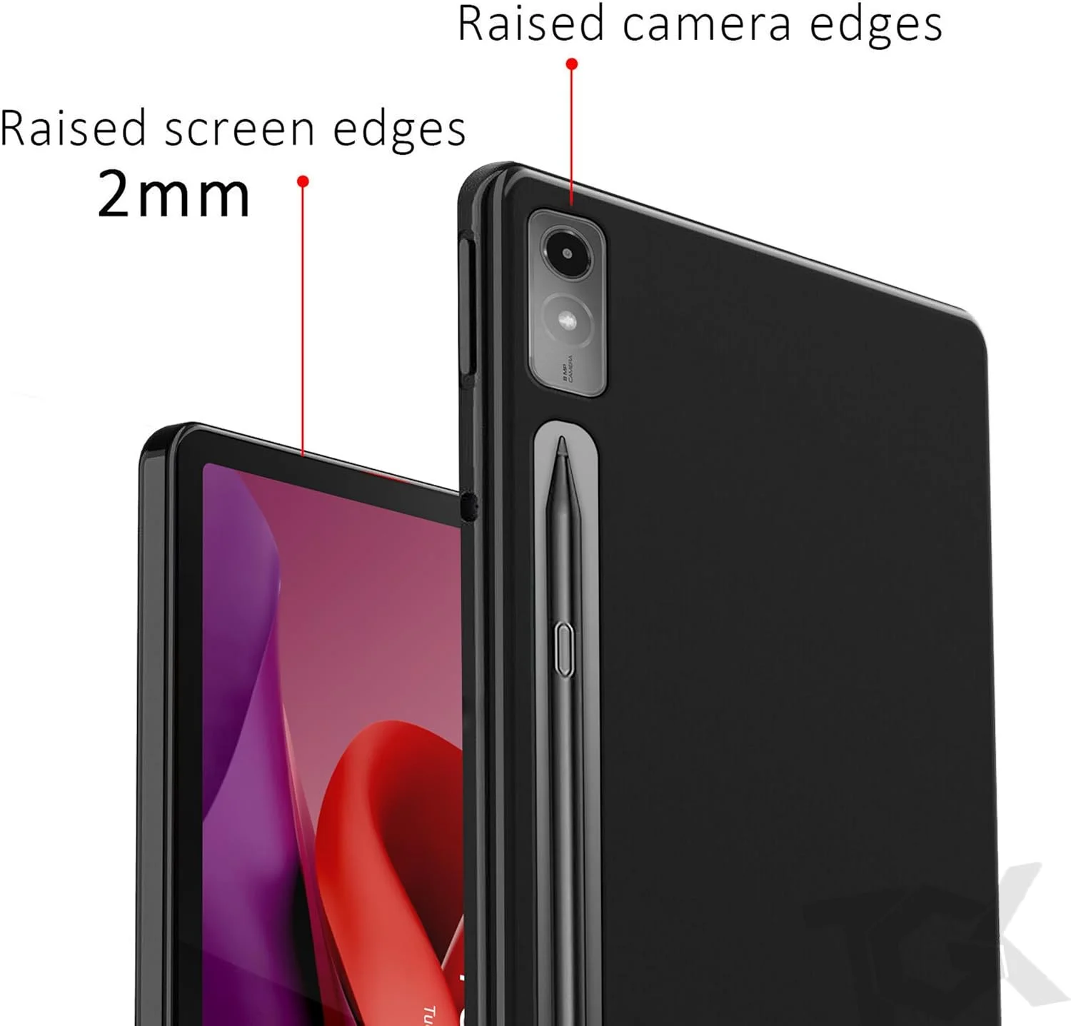 کاور محافظ پشتی نرم TGK برای تبلت لنوو تب P12 سایز 12.7 اینچ مدل TB370FU عرضه شده در سال 2023، مشکی کاور محافظ پشتی نرم TGK برای تبلت لنوو تب P12 سایز 12.7 اینچ مدل TB370FU عرضه شده در سال 2023، مشکی