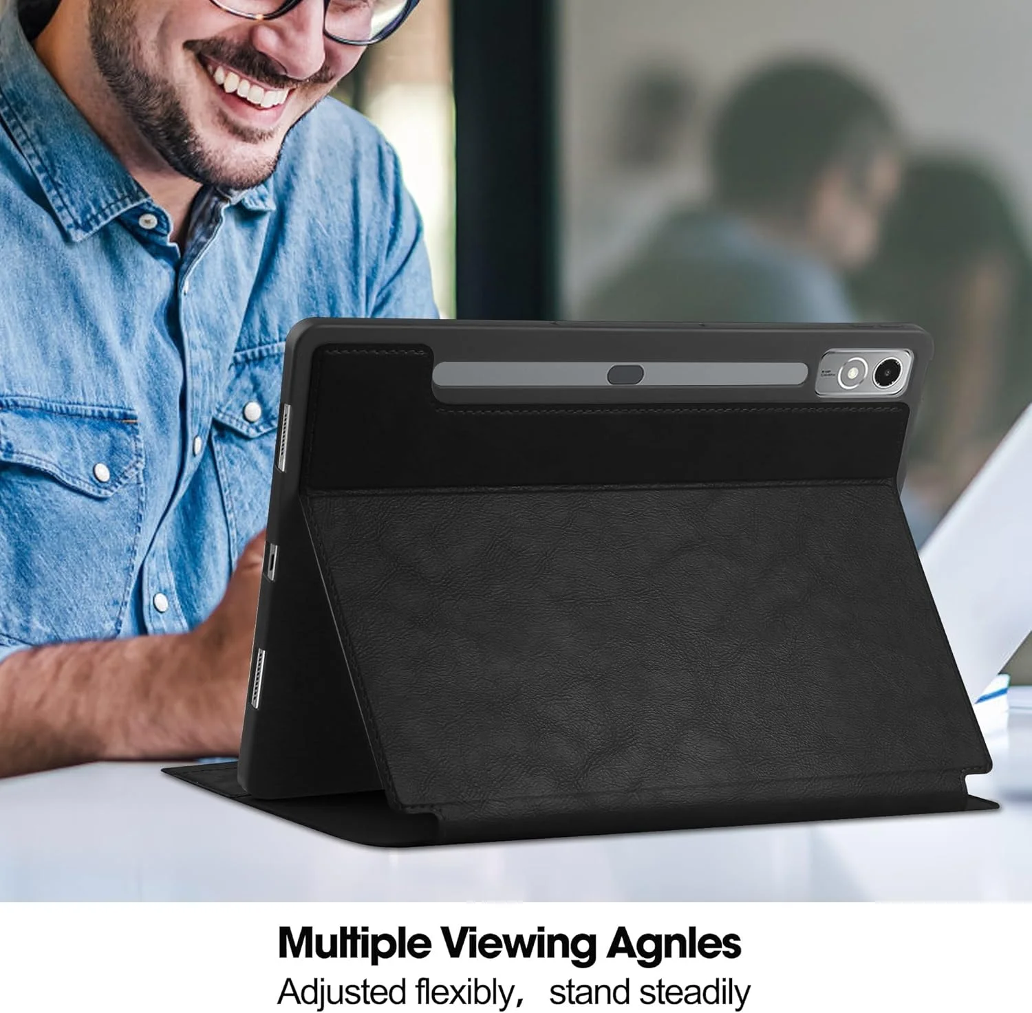 کیف چرمی تبلت مدل Travel Premium سازگار با تبلت لنوو تب P12 / تب پد پرو 12.7 اینچی، دارای عملکرد خواب/بیدار، جای قلم S Pen، کیف محافظ طرح کتابی کیف چرمی تبلت مدل Travel Premium سازگار با تبلت لنوو تب P12 / تب پد پرو 12.7 اینچی، دارای عملکرد خواب/بیدار، جای قلم S Pen، کیف محافظ طرح کتابی