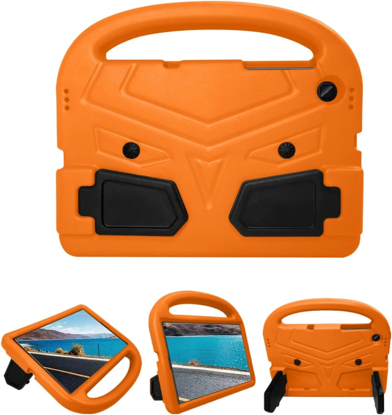 محافظ تبلت، کیف تبلت سازگار با کودکان، سازگار با تبلت Lenovo Tab M10 Plus (TB-X606) 10.3 اینچی - کاور محافظ بادوام، سبک وزن، EVA ضد ضربه با دستگیره و پایه (رنگ