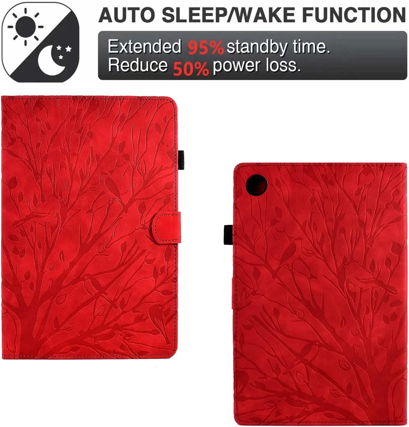 کیف محافظ تبلت طرح کلاسیک سازگار با تبلت لنوو تب M10 (نسل 3) / کاور تبلت تب M10 نسل 3، چرم مصنوعی PU درجه یک، قابلیت تنظیم چند زاویه دید با 2 جای کارت اعتباری / دسترسی به عملکرد خواب و بیدار شدن خودکار تبلت