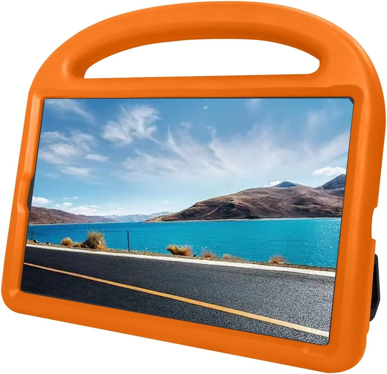 محافظ تبلت، کیف تبلت سازگار با کودکان، سازگار با تبلت Lenovo Tab M10 Plus (TB-X606) 10.3 اینچی - کاور محافظ بادوام، سبک وزن، EVA ضد ضربه با دستگیره و پایه (رنگ