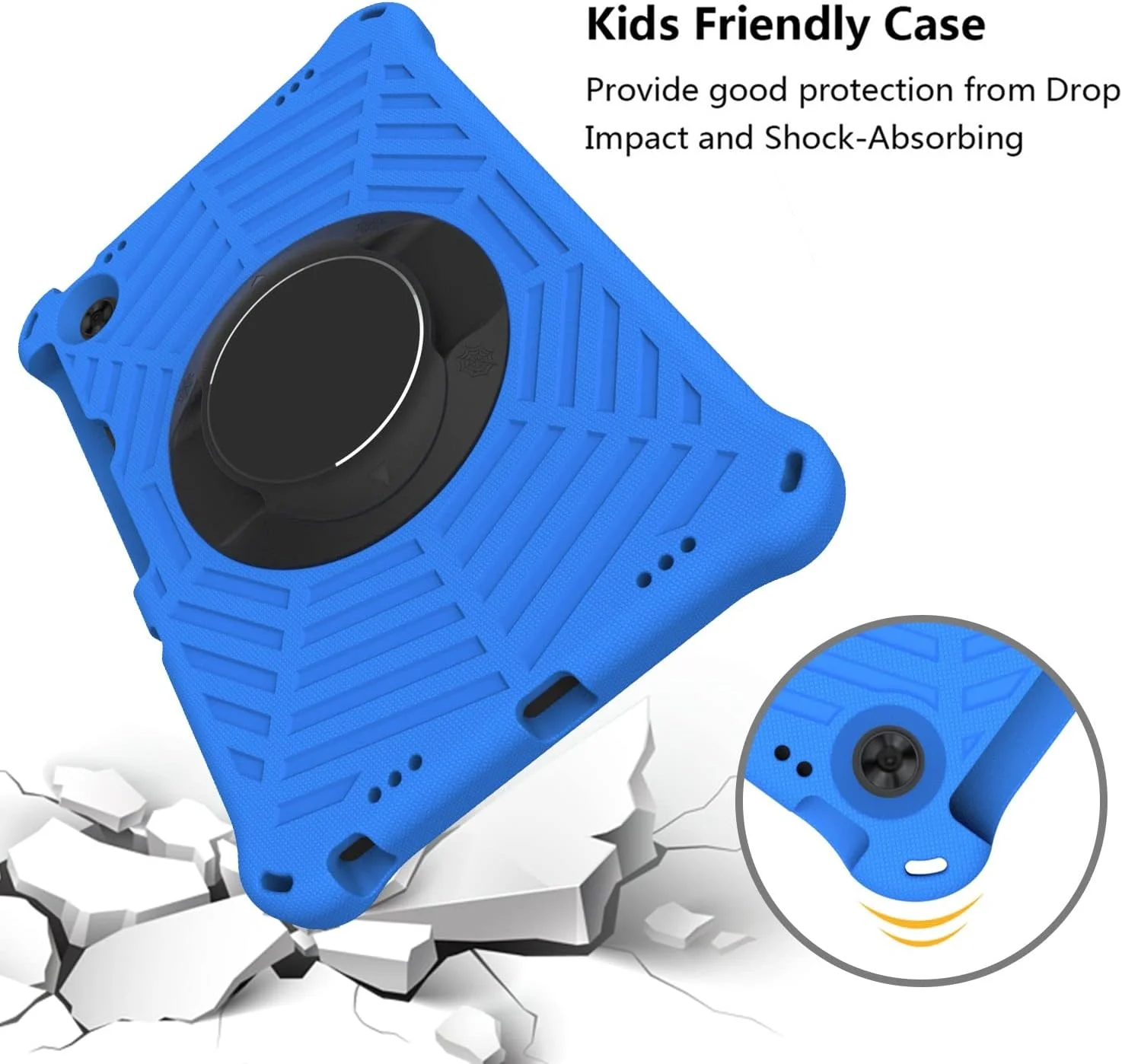 محافظ تبلت سازگار با تبلت لنوو تب M10 پلاس نسل 3، 10.6 اینچی 2022، قاب محافظ ضد ضربه سازگار با کودکان با پایه چرخشی سبک و بادوام، مدرسه