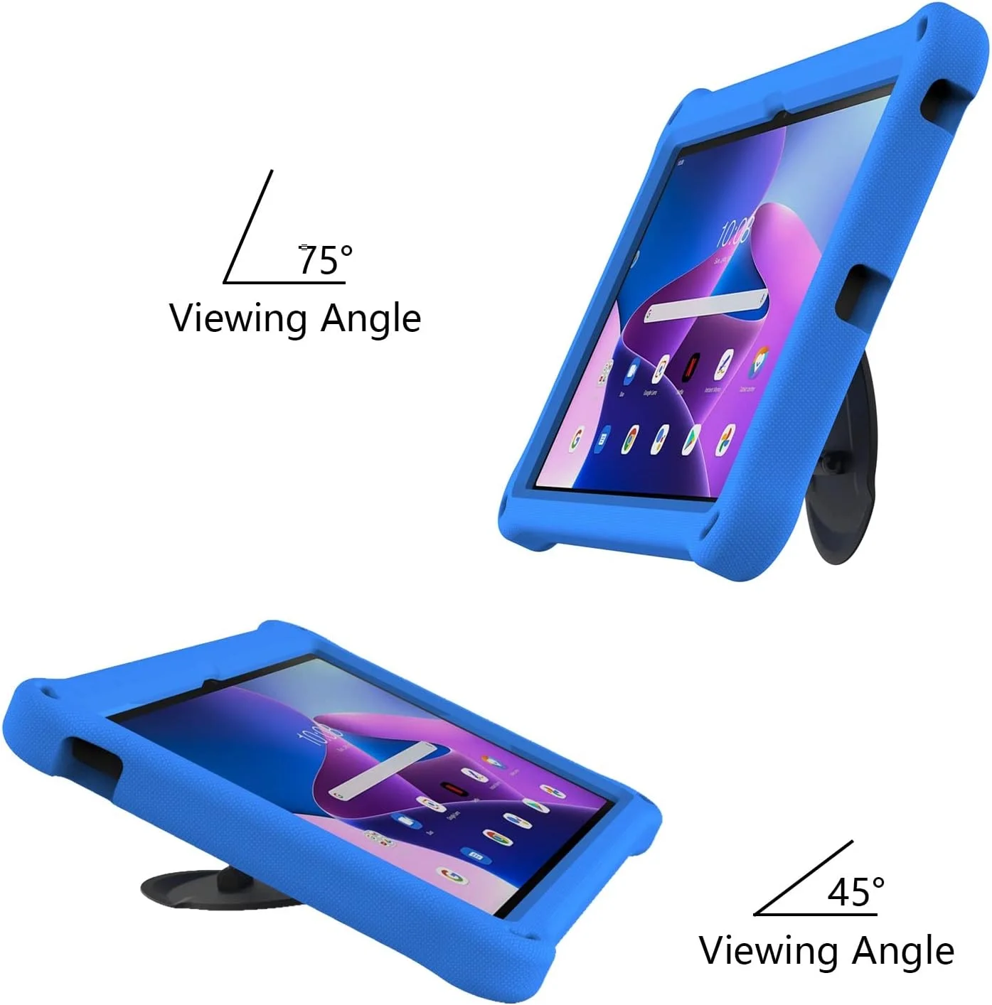 محافظ تبلت سازگار با تبلت لنوو تب M10 پلاس نسل 3، 10.6 اینچی 2022، قاب محافظ ضد ضربه سازگار با کودکان با پایه چرخان سبک و بادوام، مدرسه محافظ تبلت سازگار با تبلت لنوو تب M10 پلاس نسل 3، 10.6 اینچی 2022، قاب محافظ ضد ضربه سازگار با کودکان با پایه چرخان سبک و بادوام، مدرسه