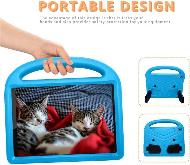 محافظ تبلت سازگار با تبلت کودکان سازگار با لنوو تب M10 HD (TB-X505F,TB-X605F) 10.1 اینچ - کاور بادوام، سبک وزن، EVA، ضد ضربه، دارای دسته محافظ و پایه محافظ تبلت سازگار با تبلت کودکان سازگار با لنوو تب M10 HD (TB-X505F,TB-X605F) 10.1 اینچ - کاور بادوام، سبک وزن، EVA، ضد ضربه، دارای دسته محافظ و پایه