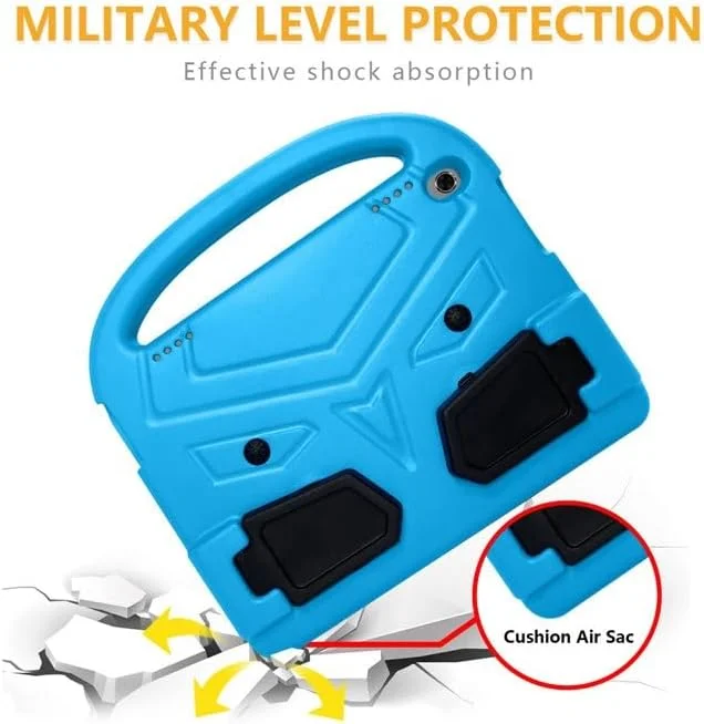 محافظ تبلت سازگار با تبلت کودکان سازگار با لنوو تب M10 HD (TB-X505F,TB-X605F) 10.1 اینچ - کاور بادوام، سبک وزن، EVA، ضد ضربه، دارای دسته محافظ و پایه محافظ تبلت سازگار با تبلت کودکان سازگار با لنوو تب M10 HD (TB-X505F,TB-X605F) 10.1 اینچ - کاور بادوام، سبک وزن، EVA، ضد ضربه، دارای دسته محافظ و پایه