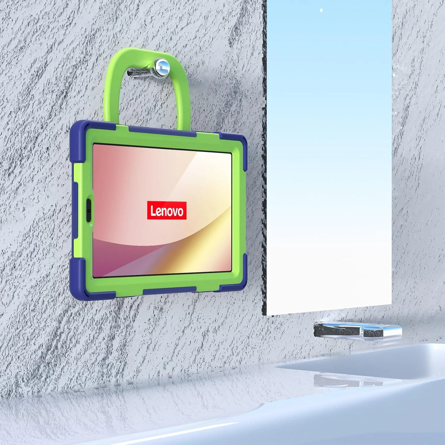 Tablet Cover Case Compatible with Lenovo Tab M9 9.0 inch TB-310FU,2023 Released, Shockproof Sturdy Cover with 360 Rotating Kickstand,Hand/Shoulder Strap Tablet Heavy Duty Case Tablet Home(Navy Yellow Tablet Cover Case Compatible with Lenovo Tab M9 9.0 inch TB-310FU,2023 Released, Shockproof Sturdy Cover with 360 Rotating Kickstand,Hand/Shoulder Strap Tablet Heavy Duty Case Tablet Home(Navy Yellow