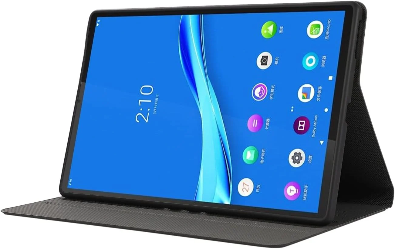محافظ تبلت سازگار با قاب تبلت Lenovo Tab M10 plus 10.6 اینچی (نسل 3)، TPU نرم چندگانه، خواب/بیدار شدن خودکار، قاب محافظ باریک مقاوم در برابر ضربه، لوازم جانبی تبلت (مشکی)