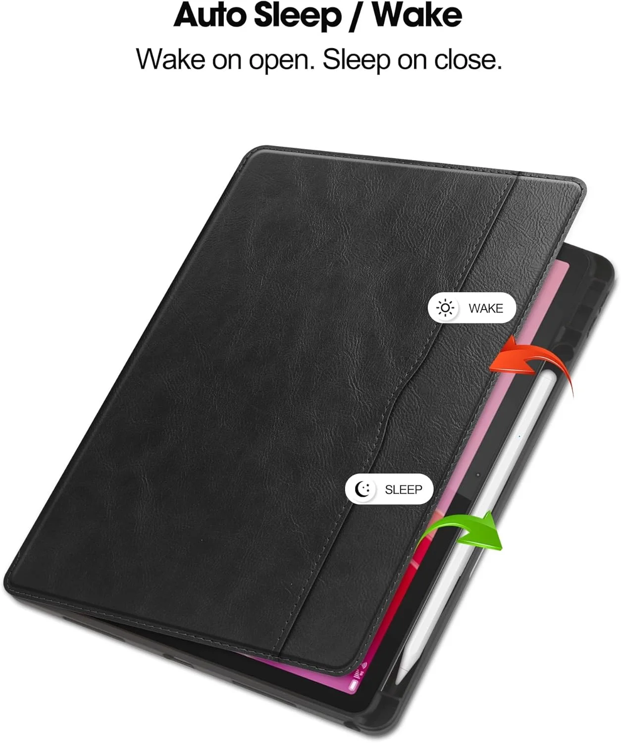 کاور تبلت، کاور چرمی تاشو با کیفیت عالی، سازگار با تبلت لنوو تب M11 با سایز 11 اینچ مدل TB-330FU/TB-331FC، دارای عملکرد خواب/بیدار، محافظ کتابی - کاور چرمی مناسب کار کاور تبلت، کاور چرمی تاشو با کیفیت عالی، سازگار با تبلت لنوو تب M11 با سایز 11 اینچ مدل TB-330FU/TB-331FC، دارای عملکرد خواب/بیدار، محافظ کتابی - کاور چرمی مناسب کار