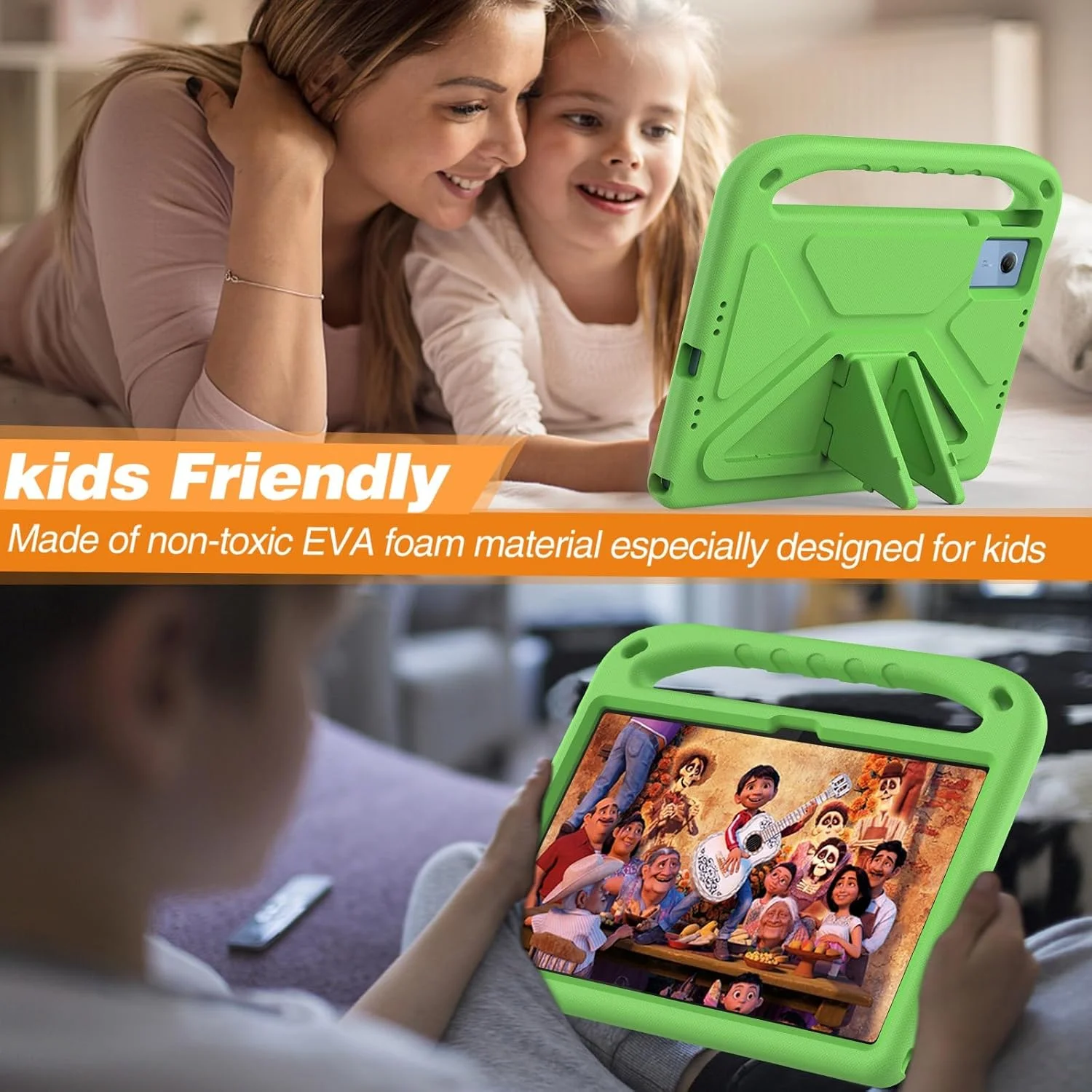 کیف تبلت مسافرتی کودکانه سازگار با تبلت لنوو Idea Tab 11 2025 (11 اینچ) TB-335FC، سبک وزن، ضد ضربه، دارای دسته و پایه، روکش محافظ ضد ضربه مناسب کودکان + بند شانه تبلت کیف تبلت مسافرتی کودکانه سازگار با تبلت لنوو Idea Tab 11 2025 (11 اینچ) TB-335FC، سبک وزن، ضد ضربه، دارای دسته و پایه، روکش محافظ ضد ضربه مناسب کودکان + بند شانه تبلت