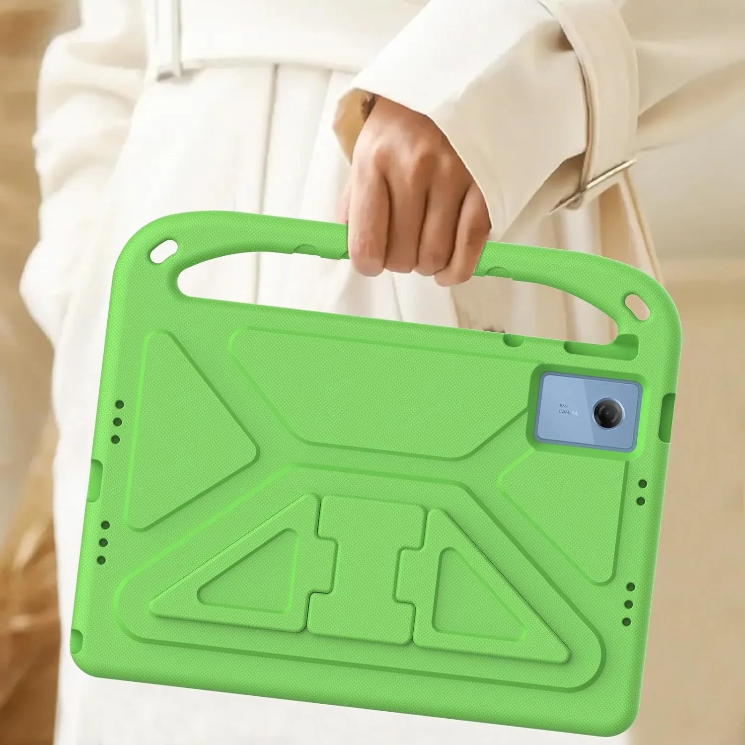 کیف تبلت مسافرتی کودکانه سازگار با تبلت لنوو Idea Tab 11 2025 (11 اینچ) TB-335FC، سبک وزن، ضد ضربه، دارای دسته و پایه، روکش محافظ ضد ضربه مناسب کودکان + بند شانه تبلت کیف تبلت مسافرتی کودکانه سازگار با تبلت لنوو Idea Tab 11 2025 (11 اینچ) TB-335FC، سبک وزن، ضد ضربه، دارای دسته و پایه، روکش محافظ ضد ضربه مناسب کودکان + بند شانه تبلت