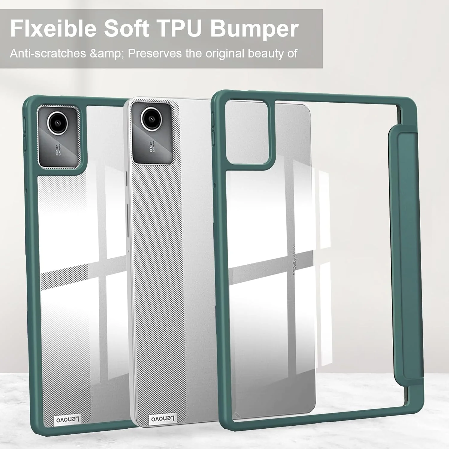 کیف تبلت سازگار با تبلت لنوو تب M11 11 اینچ TB-330FU/TB-331FC/Xiaoxin Pad 2024(TB331FC) با پشت شفاف و قاب TPU ضد ضربه، حالت خواب/بیدار خودکار، دارای جای قلم کیف تبلت سازگار با تبلت لنوو تب M11 11 اینچ TB-330FU/TB-331FC/Xiaoxin Pad 2024(TB331FC) با پشت شفاف و قاب TPU ضد ضربه، حالت خواب/بیدار خودکار، دارای جای قلم