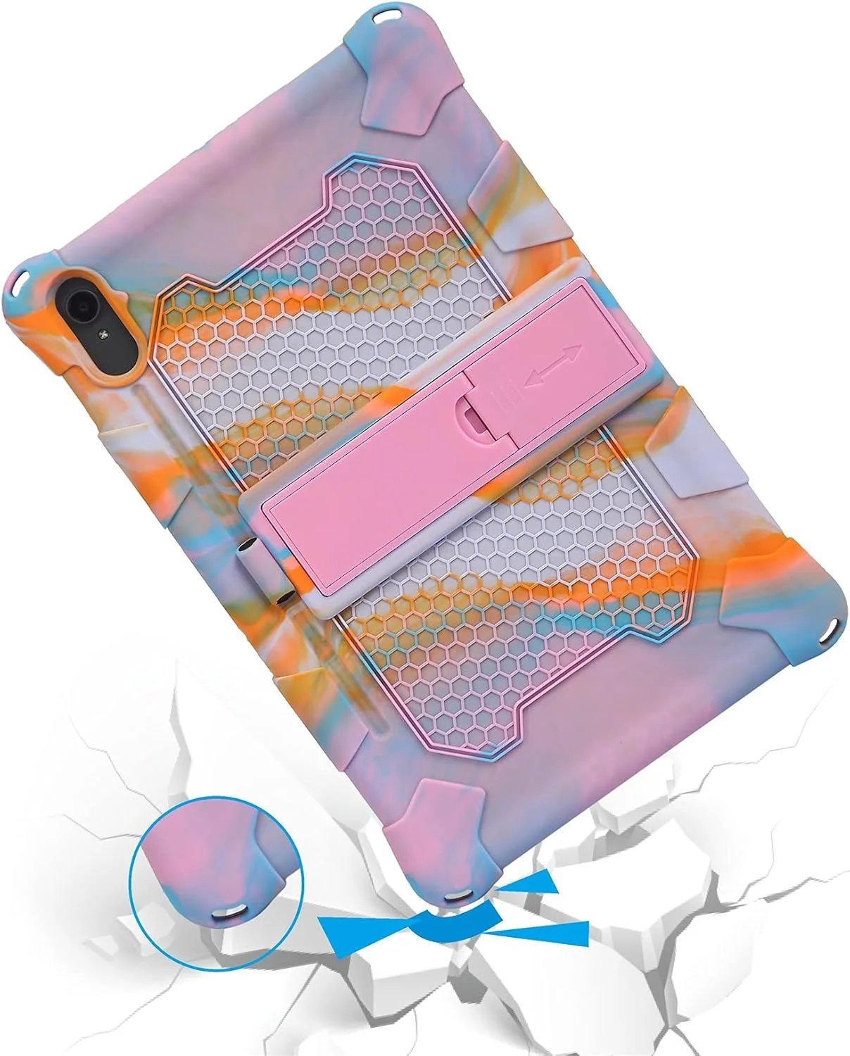 کیف محافظ تبلت بیگ سی گرین سازگار با لنوو پد 11 J606F، کاور محافظ نرم و سبک سیلیکونی ضد ضربه با پایه و بند شانه ای لوازم جانبی تبلت (صورتی گلبهی) کیف محافظ تبلت بیگ سی گرین سازگار با لنوو پد 11 J606F، کاور محافظ نرم و سبک سیلیکونی ضد ضربه با پایه و بند شانه ای لوازم جانبی تبلت (صورتی گلبهی)