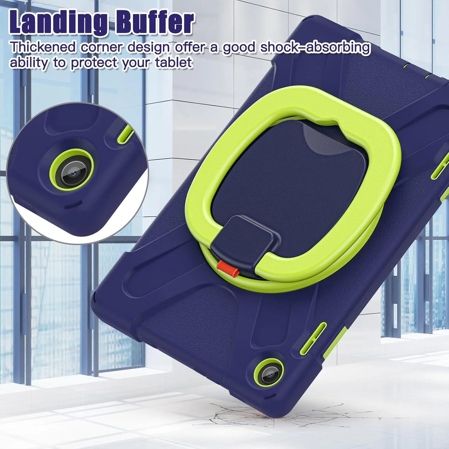 کاور تبلت سازگار با لنوو تب M10 HD 2022 نسل سوم 10.1 اینچی TB-328FU/TB-328XU، کاور ضد ضربه TPU سنگین مناسب کودکان، دارای پایه چرخشی 360 درجه چند منظوره + بند شانه ای، کاور مقاوم تبلت کاور تبلت سازگار با لنوو تب M10 HD 2022 نسل سوم 10.1 اینچی TB-328FU/TB-328XU، کاور ضد ضربه TPU سنگین مناسب کودکان، دارای پایه چرخشی 360 درجه چند منظوره + بند شانه ای، کاور مقاوم تبلت