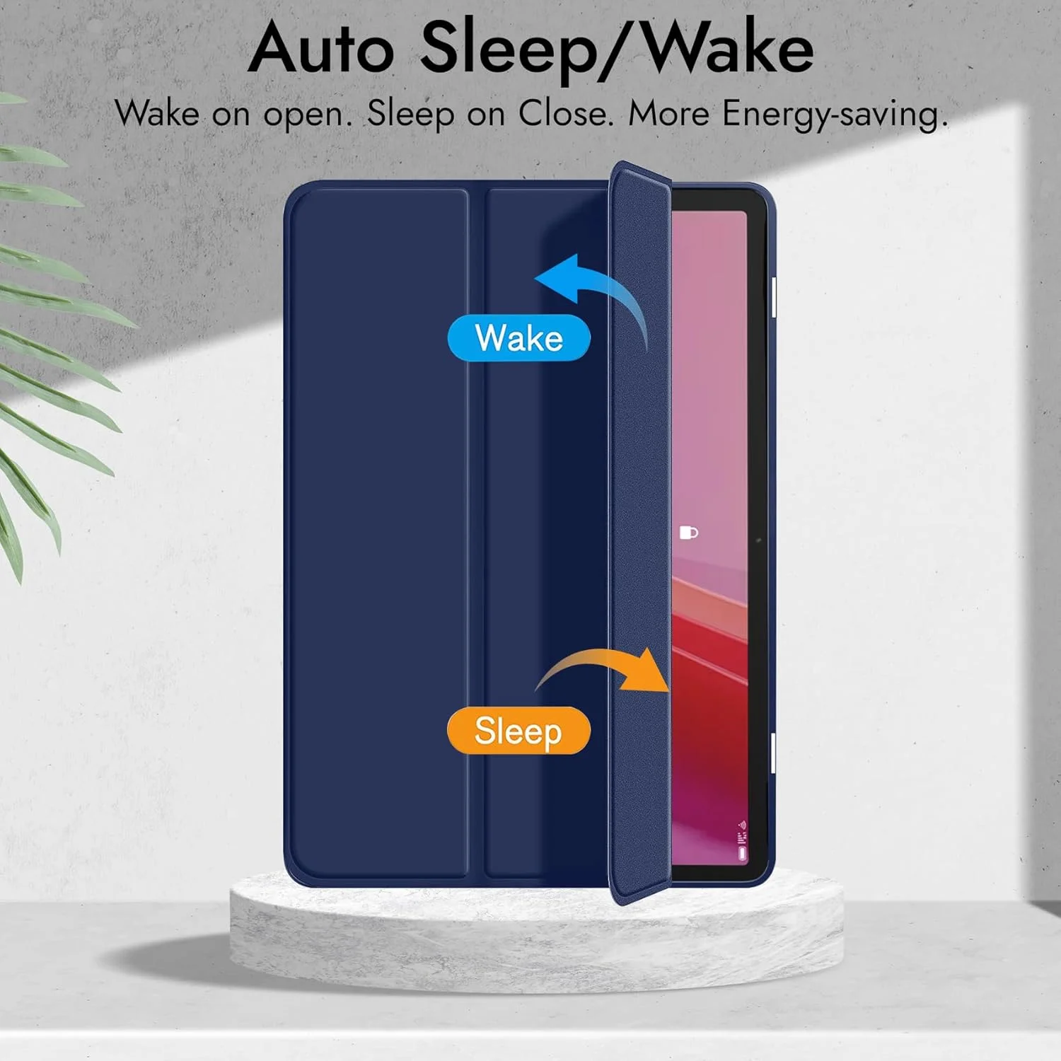 Robustrion Cover for Lenovo Tab M11 Cover Case, Hybrid Flip Cover for Lenovo Tab M11 Tablet 11 inch with Pencil Holder [ Auto Sleep Wake Support] - Navy